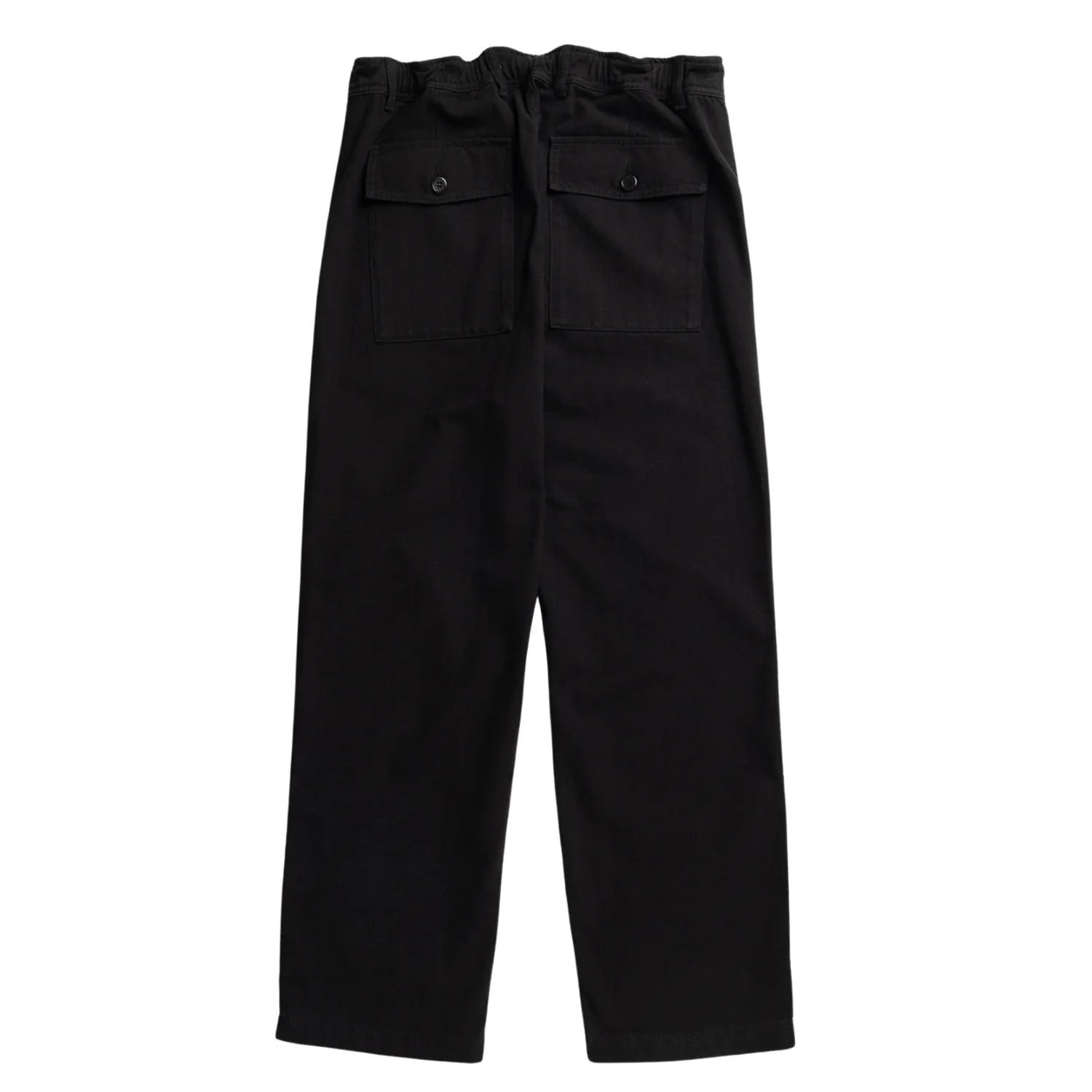 Kvitfjell Relaxed Cotton Wool Herringbone Pant - Black - Image 2