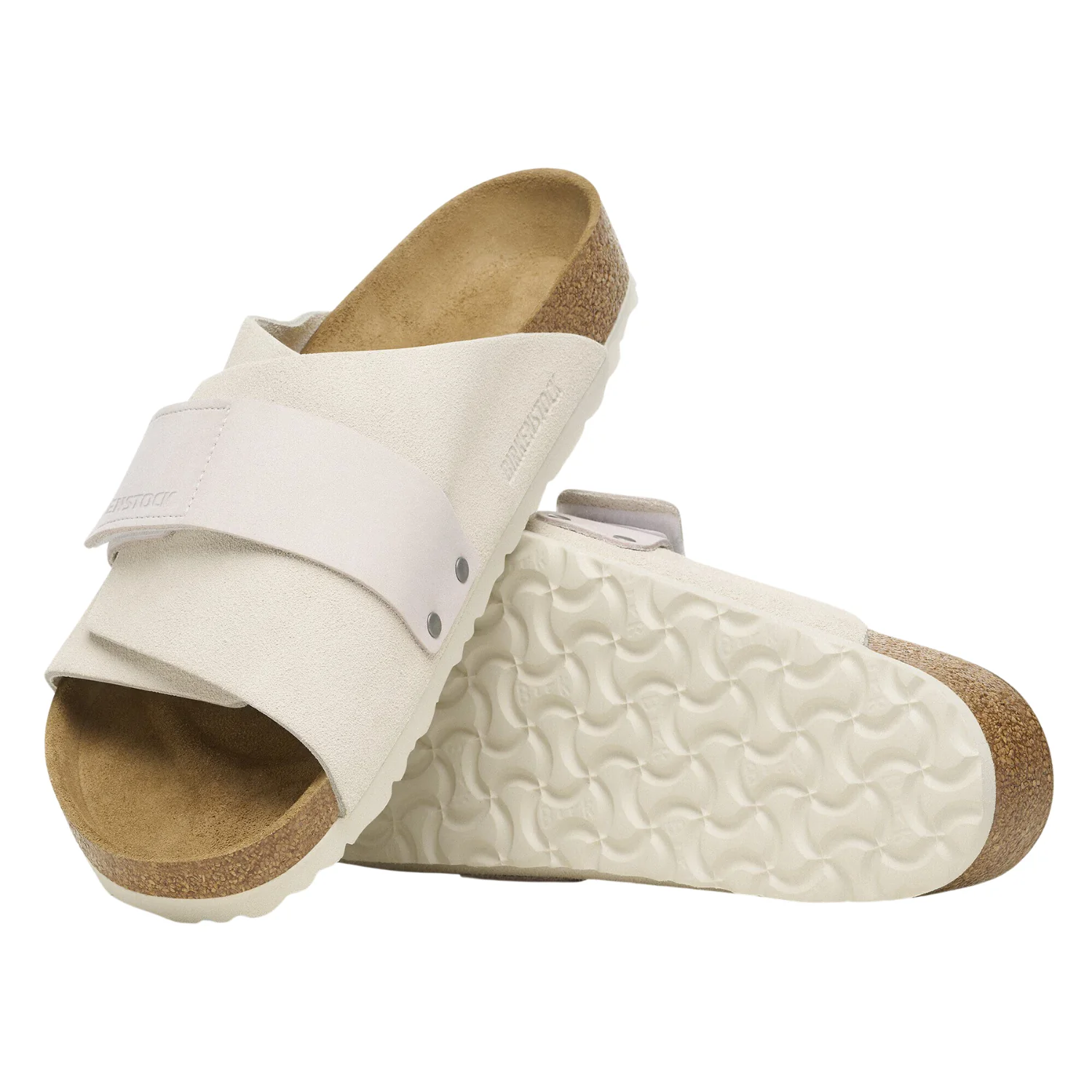 Kyoto Nubuck-Suede Leather - Antique White - Image 3