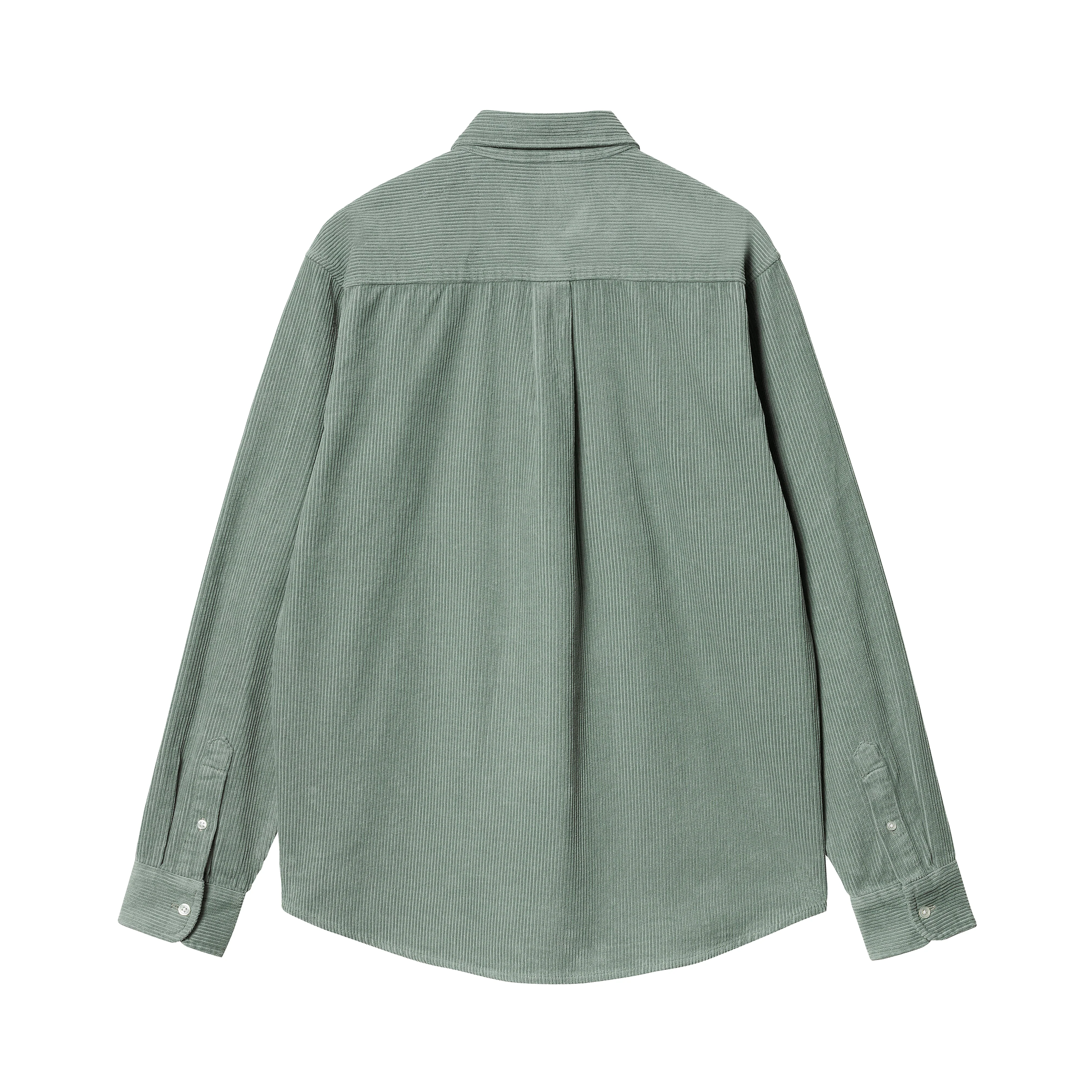 L/S Madison Cord Shirt Glassy teal/black - Image 2