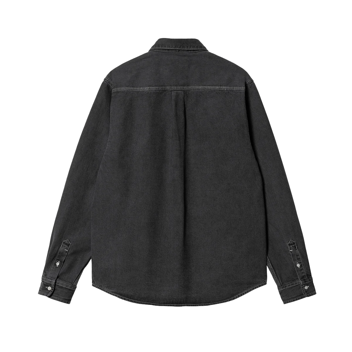L/S Weldon Shirt - Black Stone Washed - Image 2