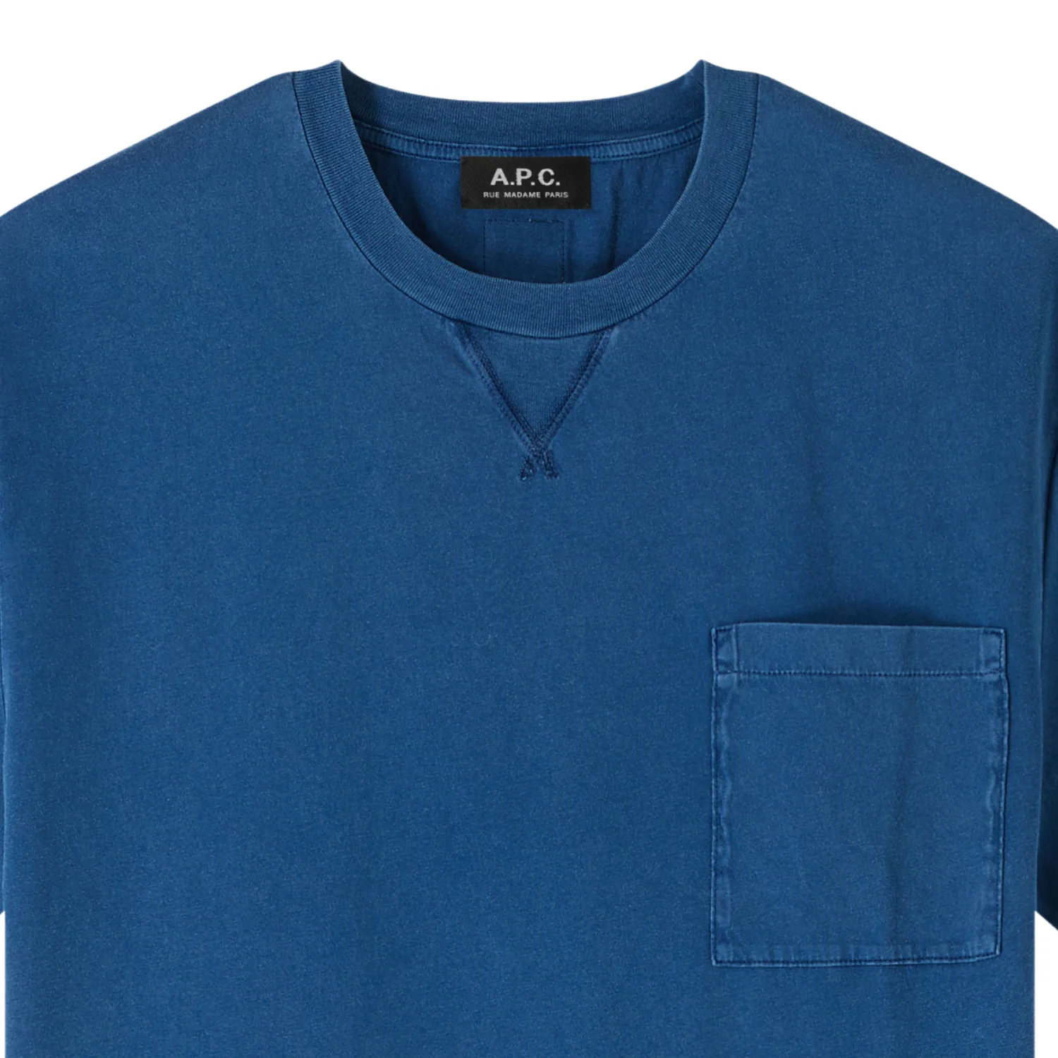 Label H Garment Dye T-Shirt - Marine - Image 2