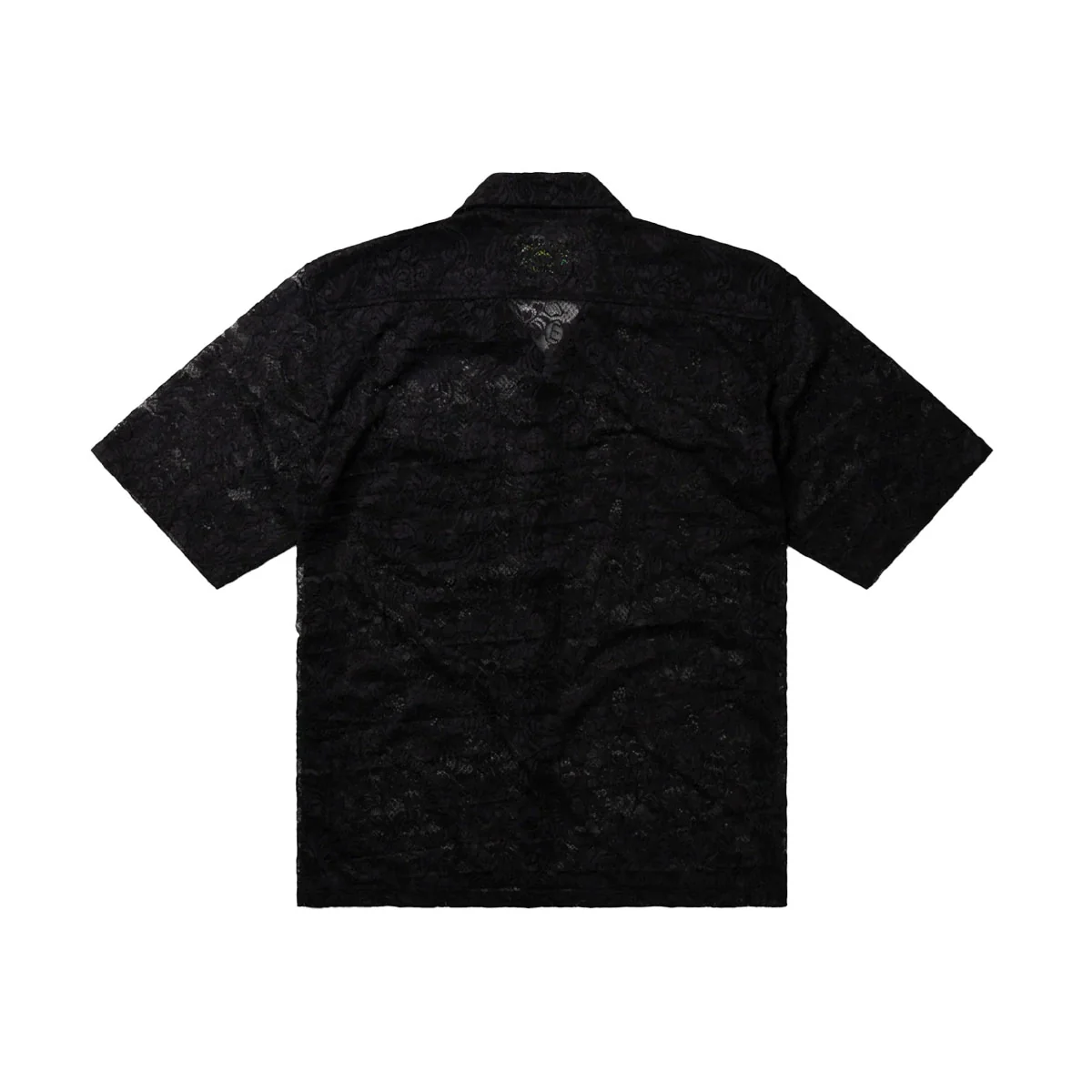 Lace Hawaiian Shirt Black - Image 2