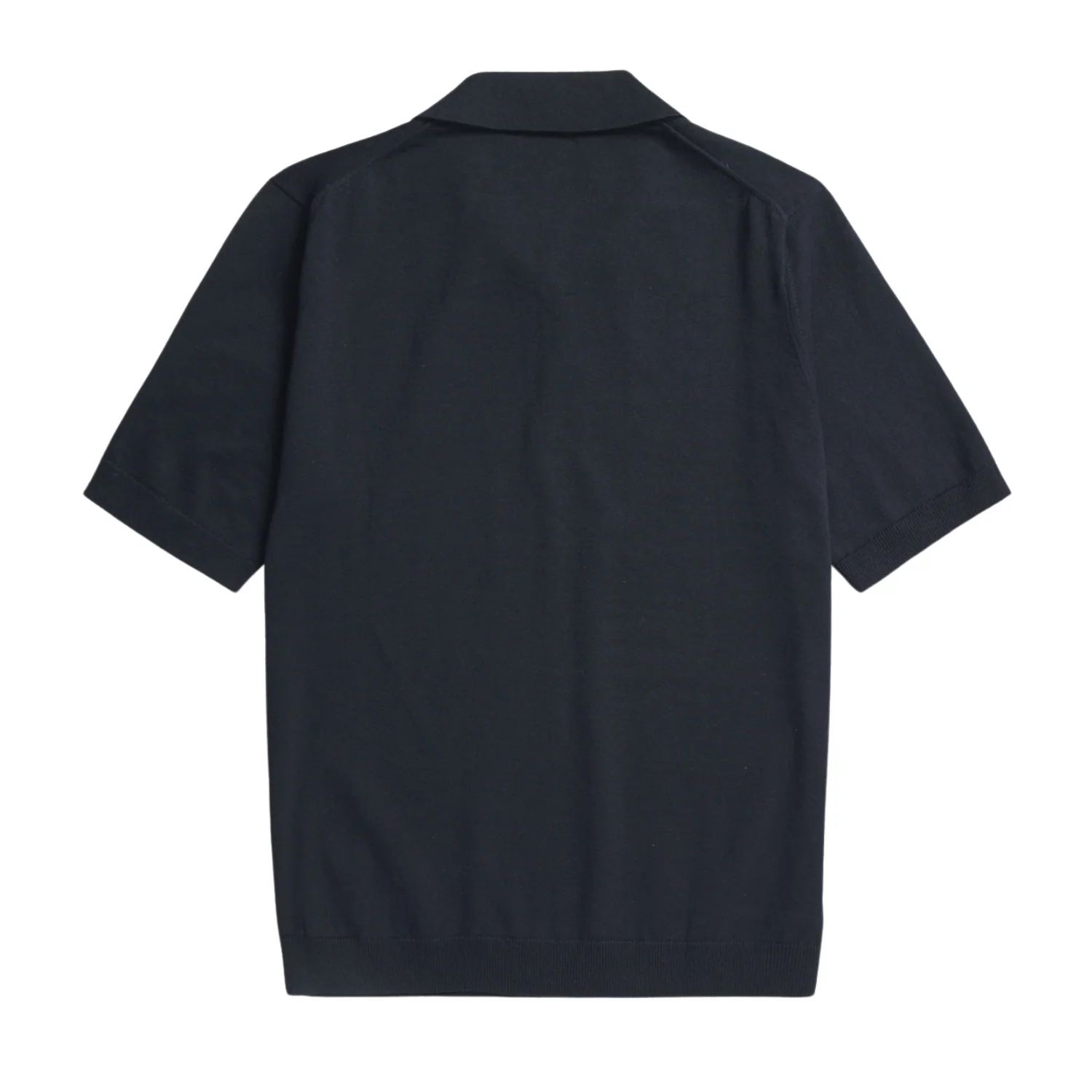 Leif Cotton Linen Polo - Dark Navy - Image 2