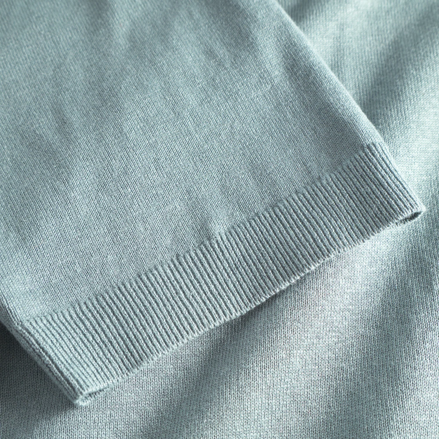 Leif Cotton Linen Polo - Greyish Blue - Image 4