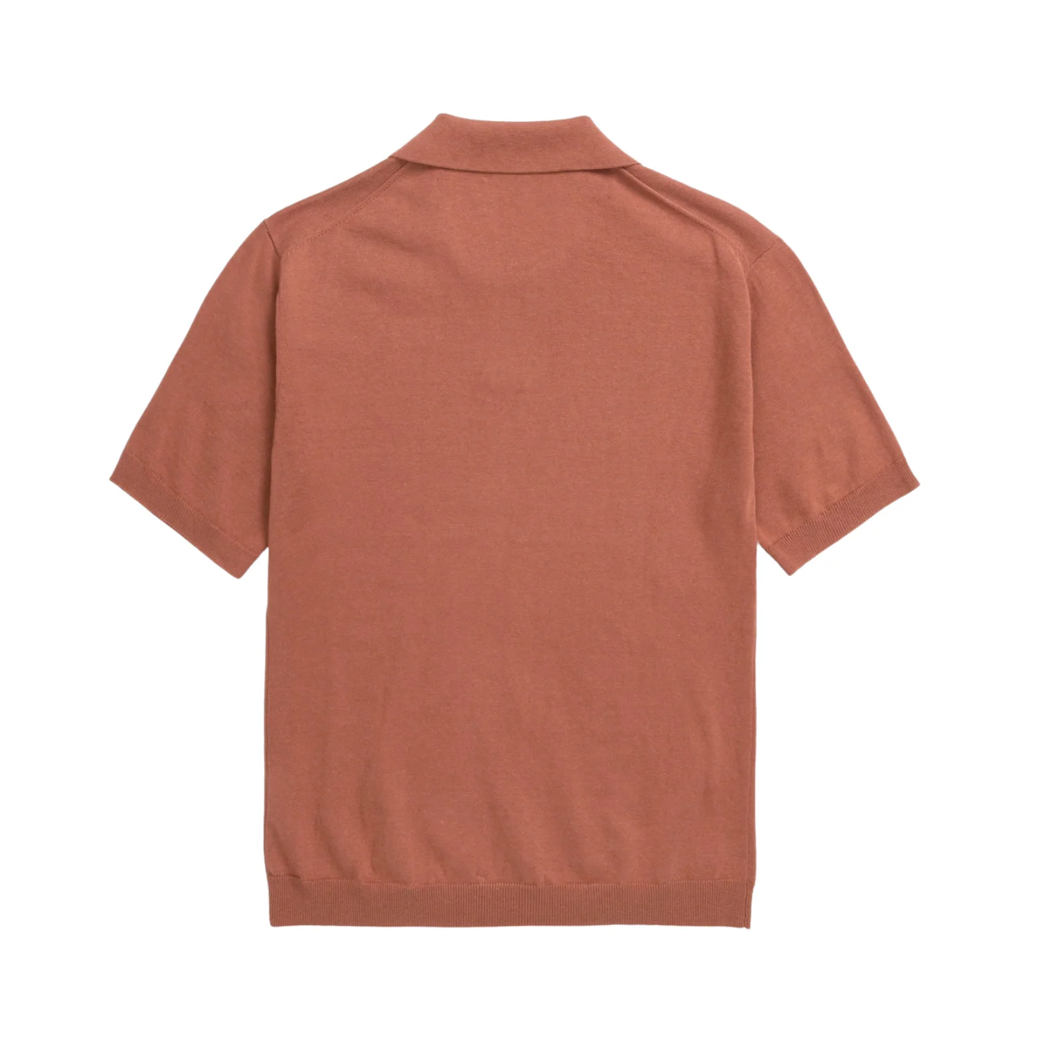 Leif Cotton Linen Polo - Red Clay - Image 2