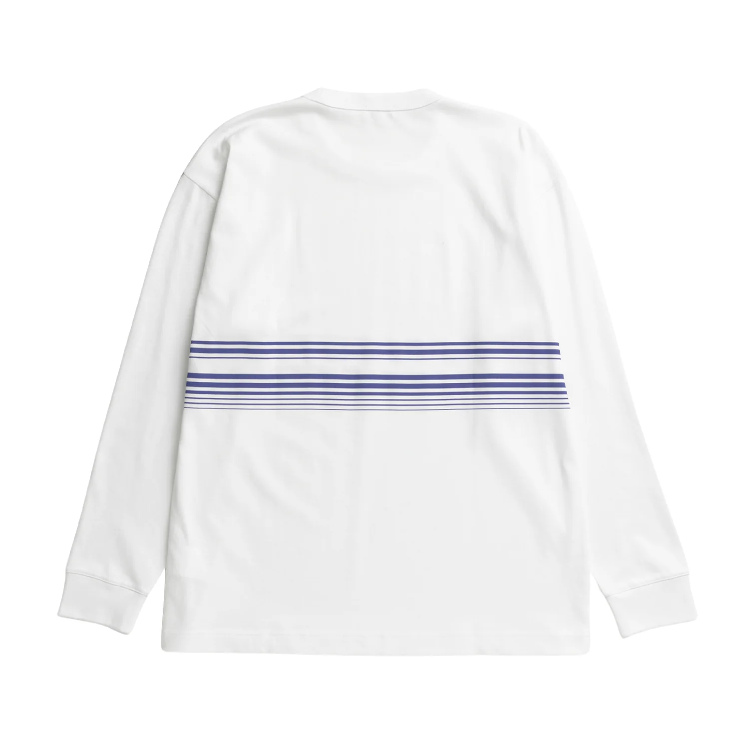 Loften Nautical Stripe Print Heavy LS T-Shirt - White - Image 2