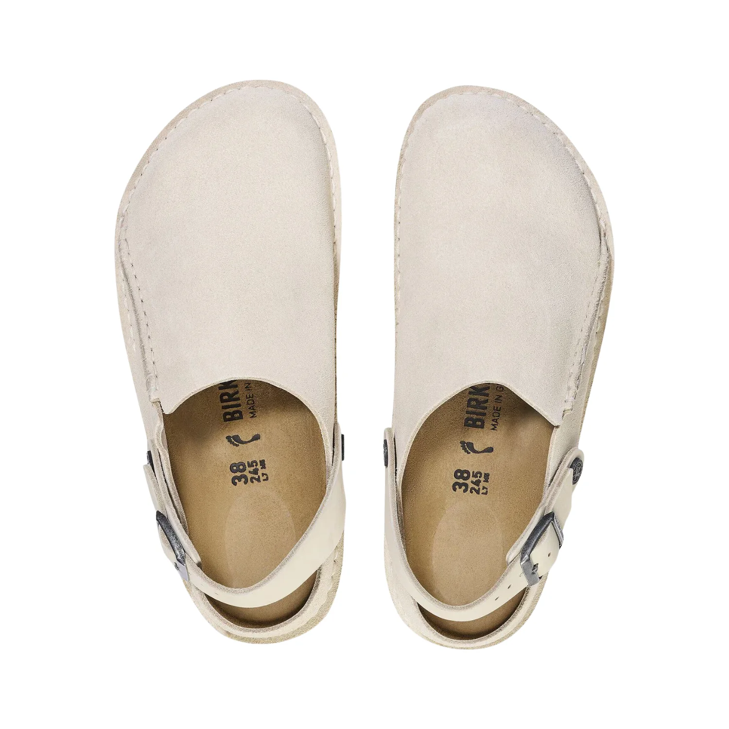 Lutry Premium Suede Leather - Eggshell - Image 4