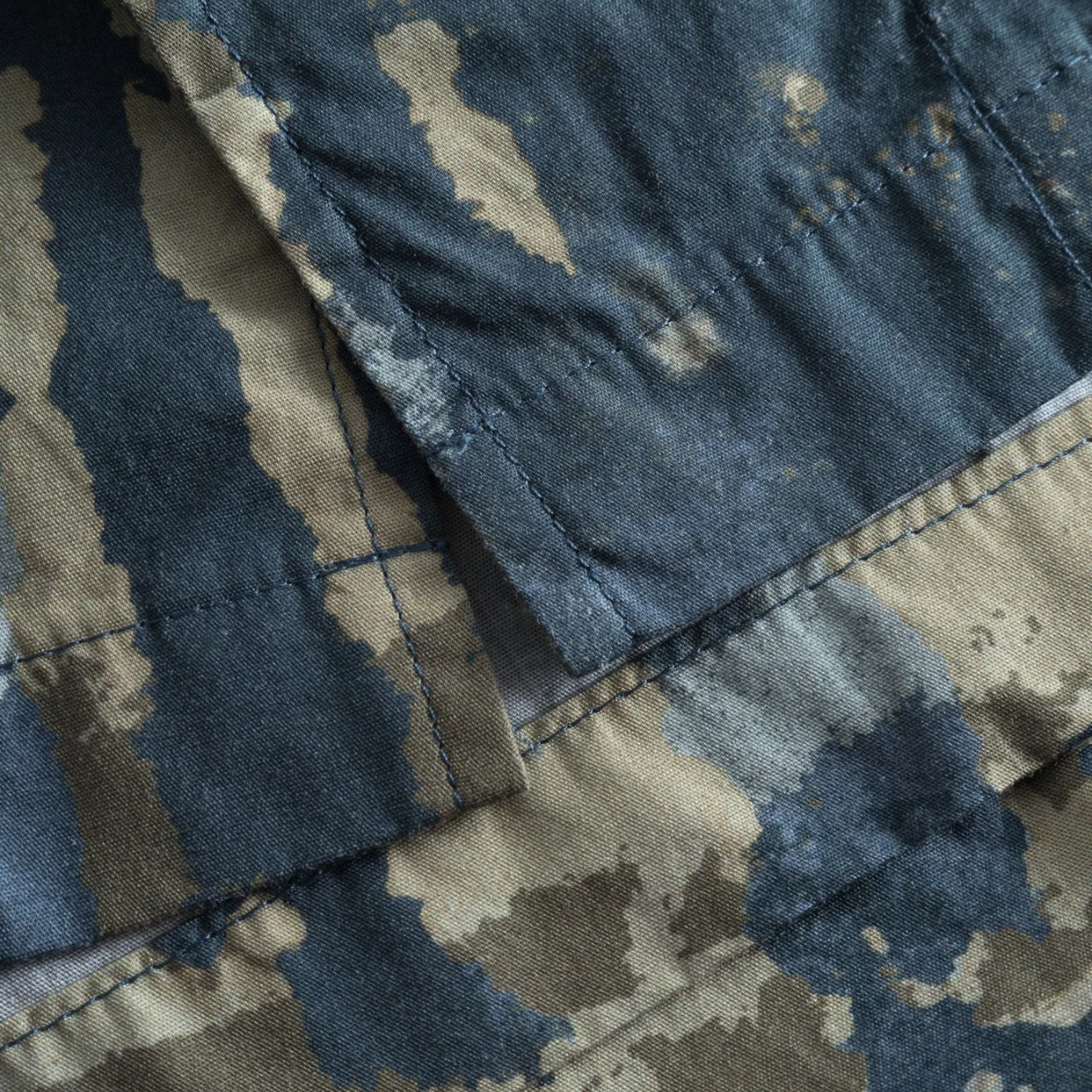 Mads Relaxed Print Shirt SS - Steel Blue - Image 4