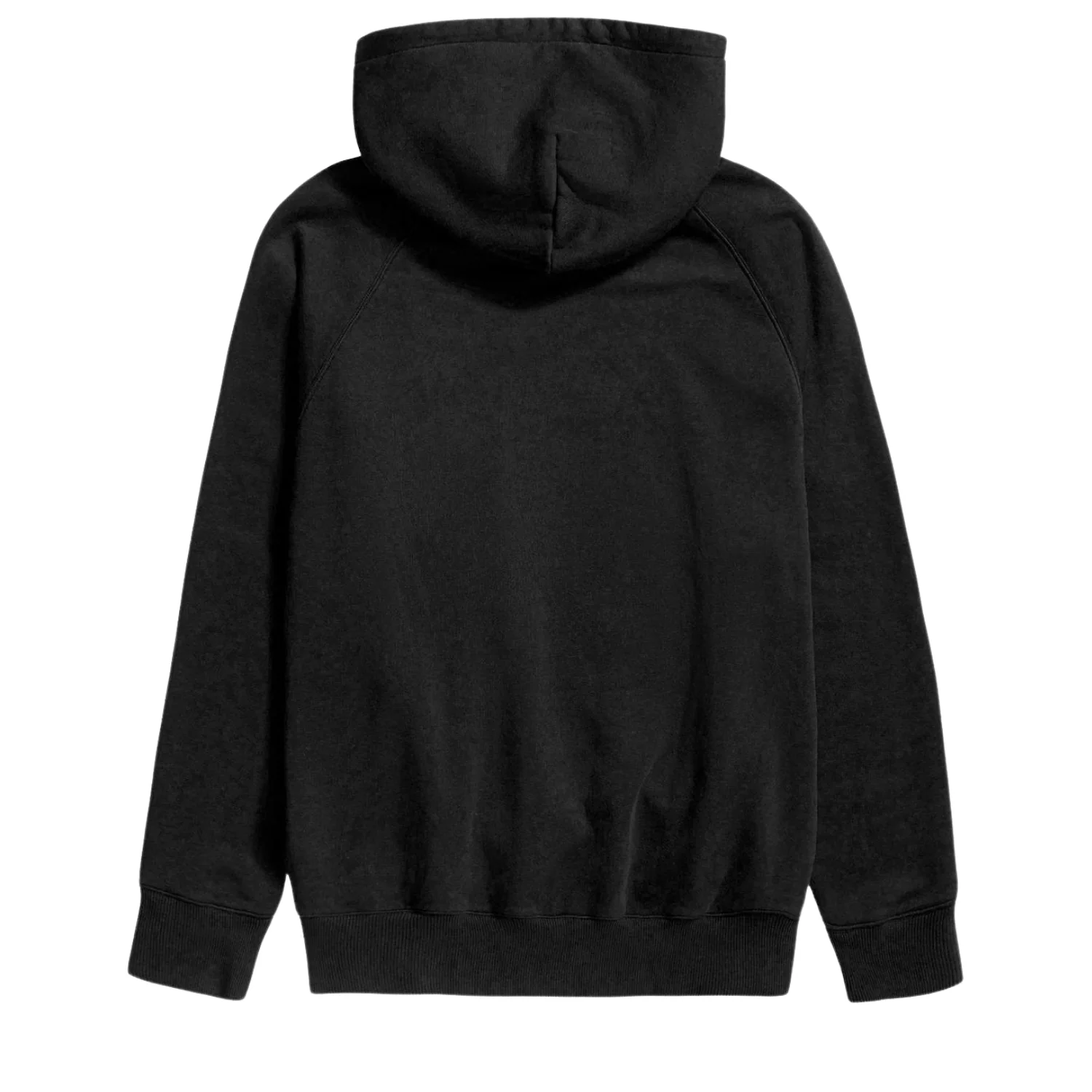 Marten Relaxed Organic Raglan N Patch Hoodie - Black - Image 2
