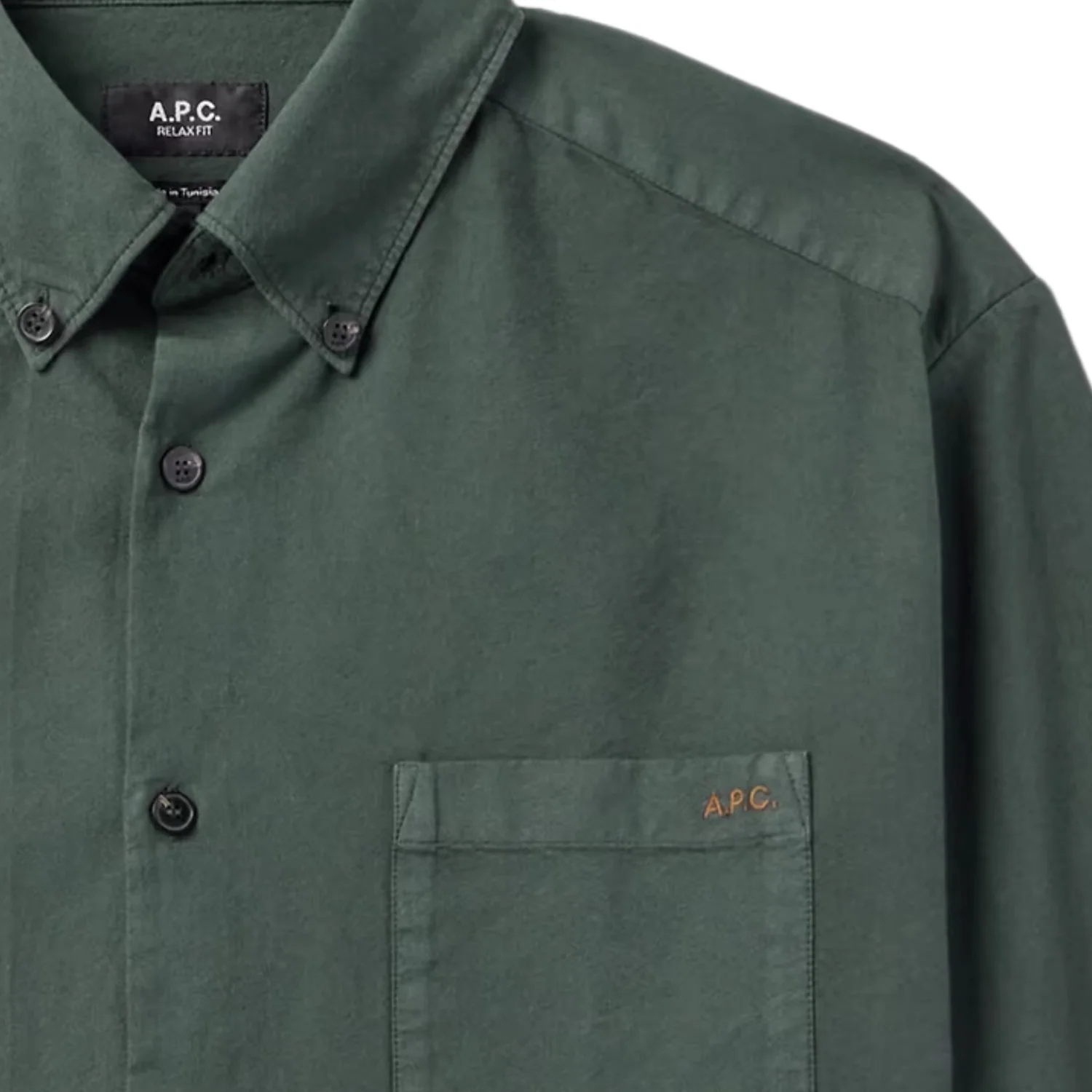 Chemise Mateo Logo Shirt - Dark Green - Image 2