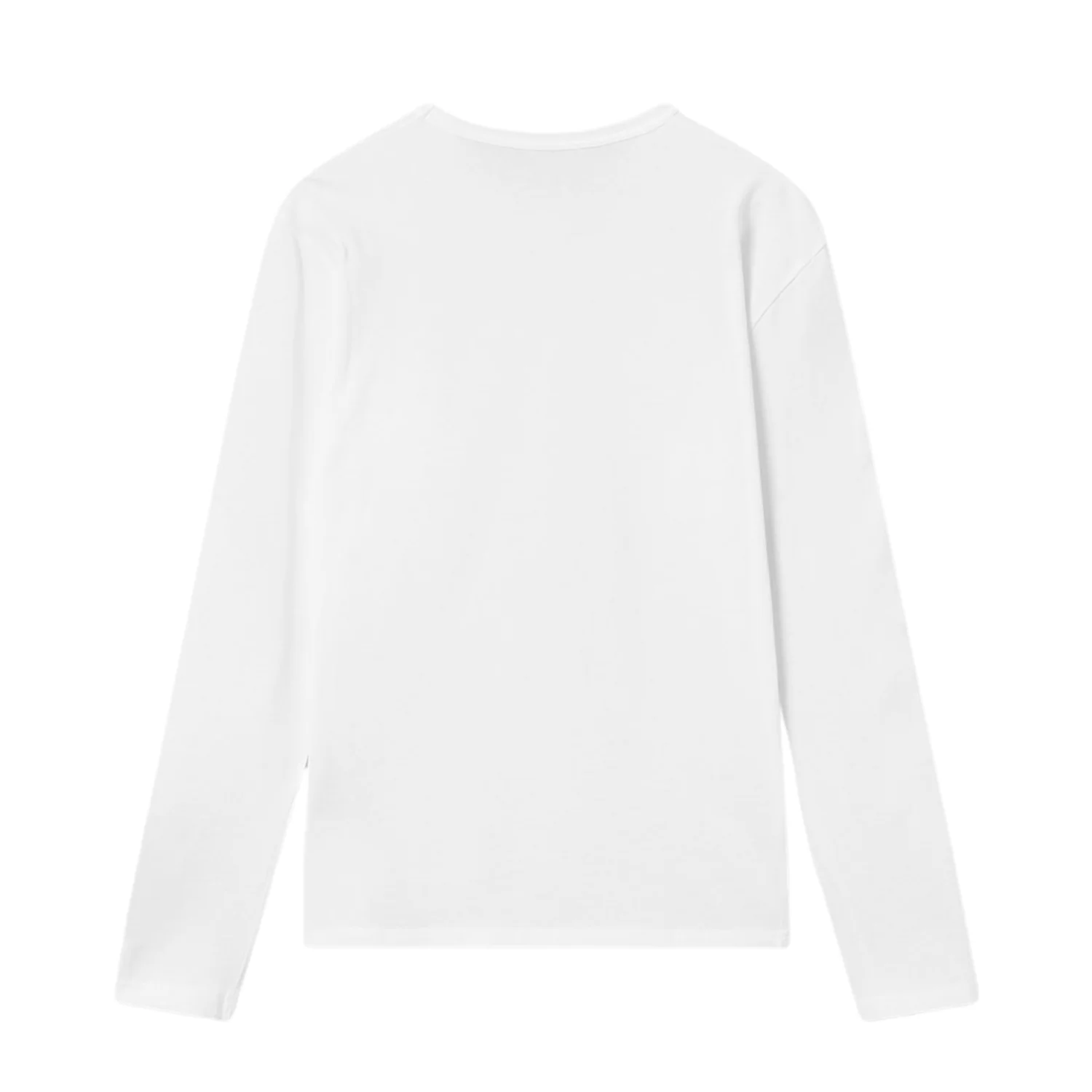 Mel Long Sleeve GOTS Black Double A Logo - Bright White - Image 2
