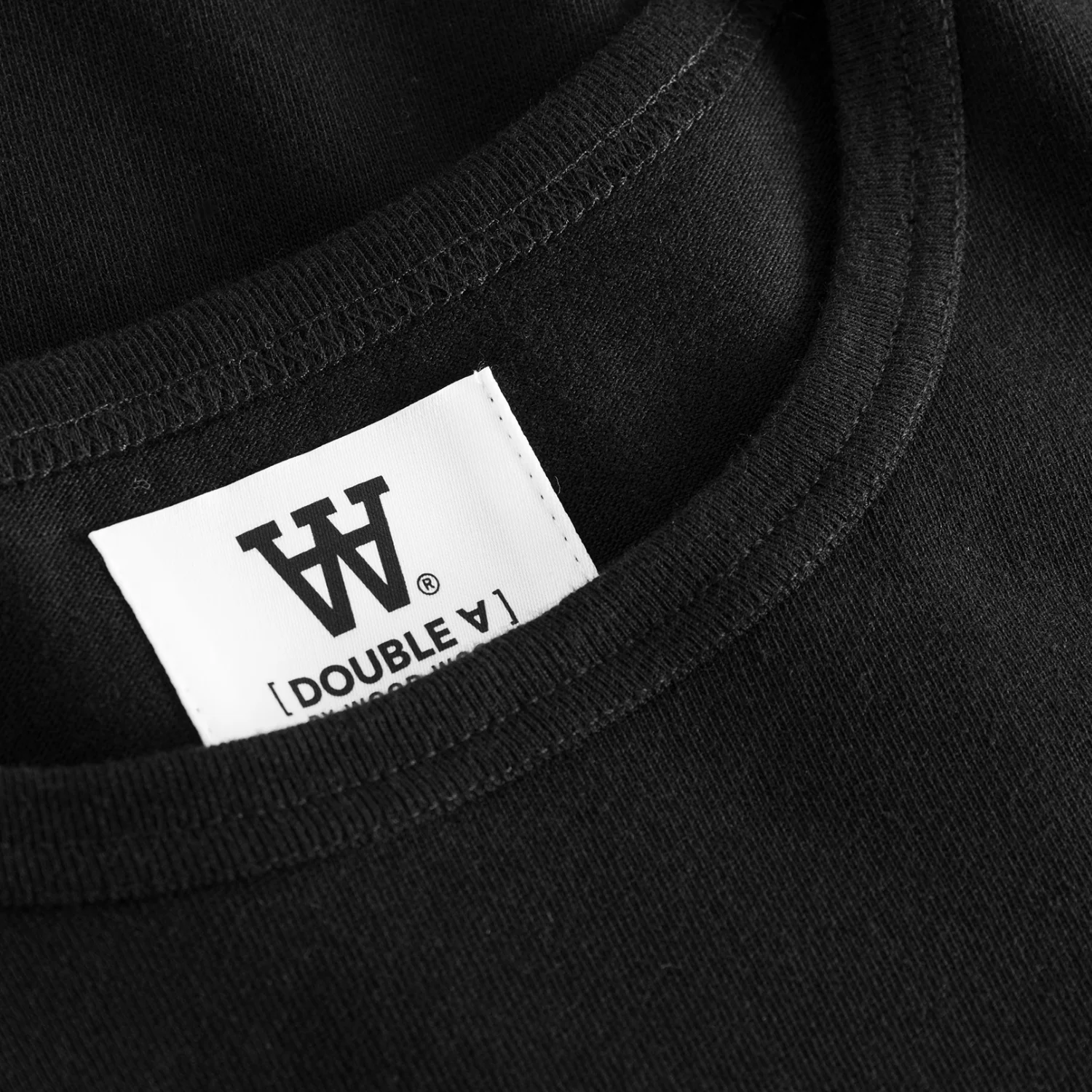 Mel Long Sleeve GOTS Double A Black logo- Black - Image 3