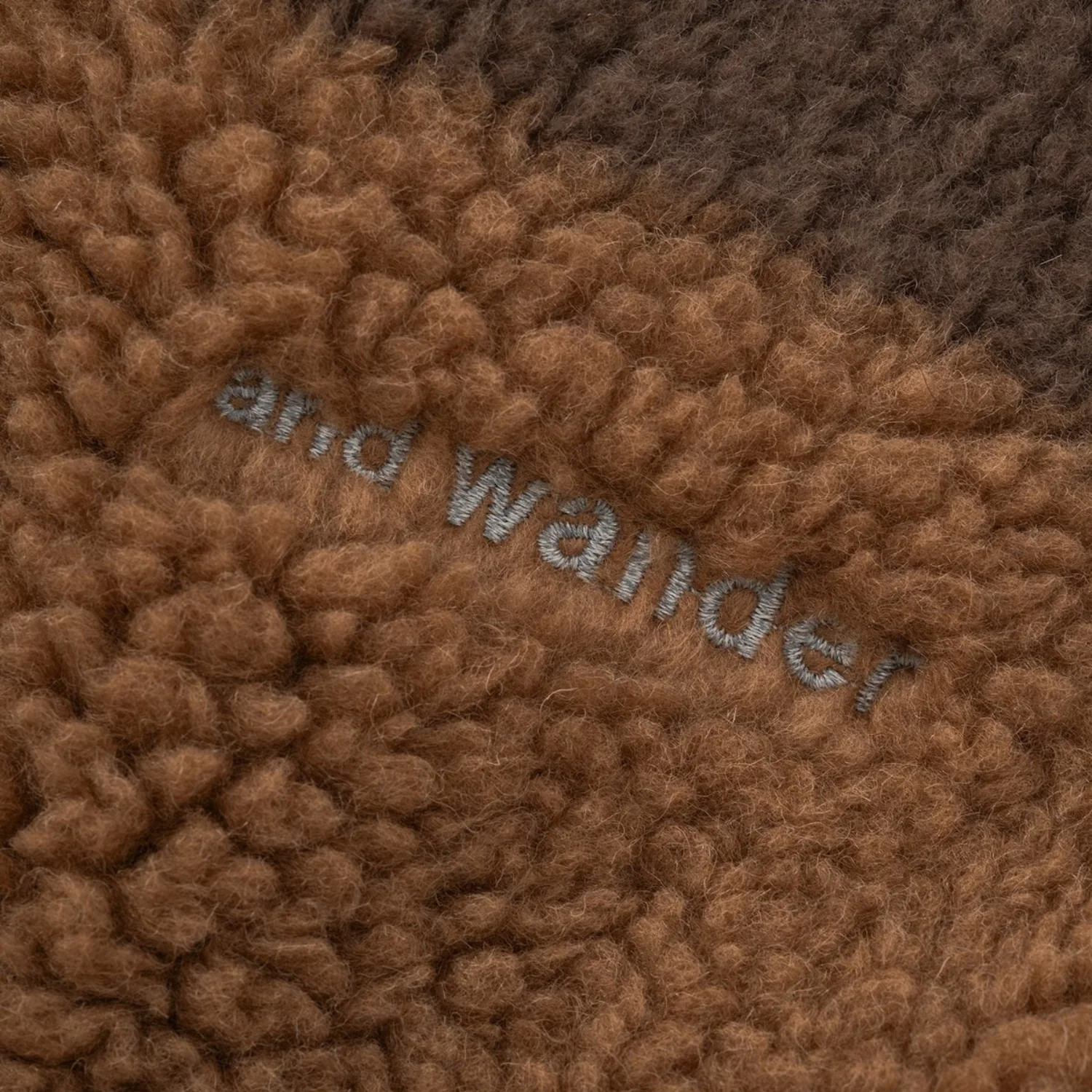 Mix Boa Jacket - Brown - Image 4