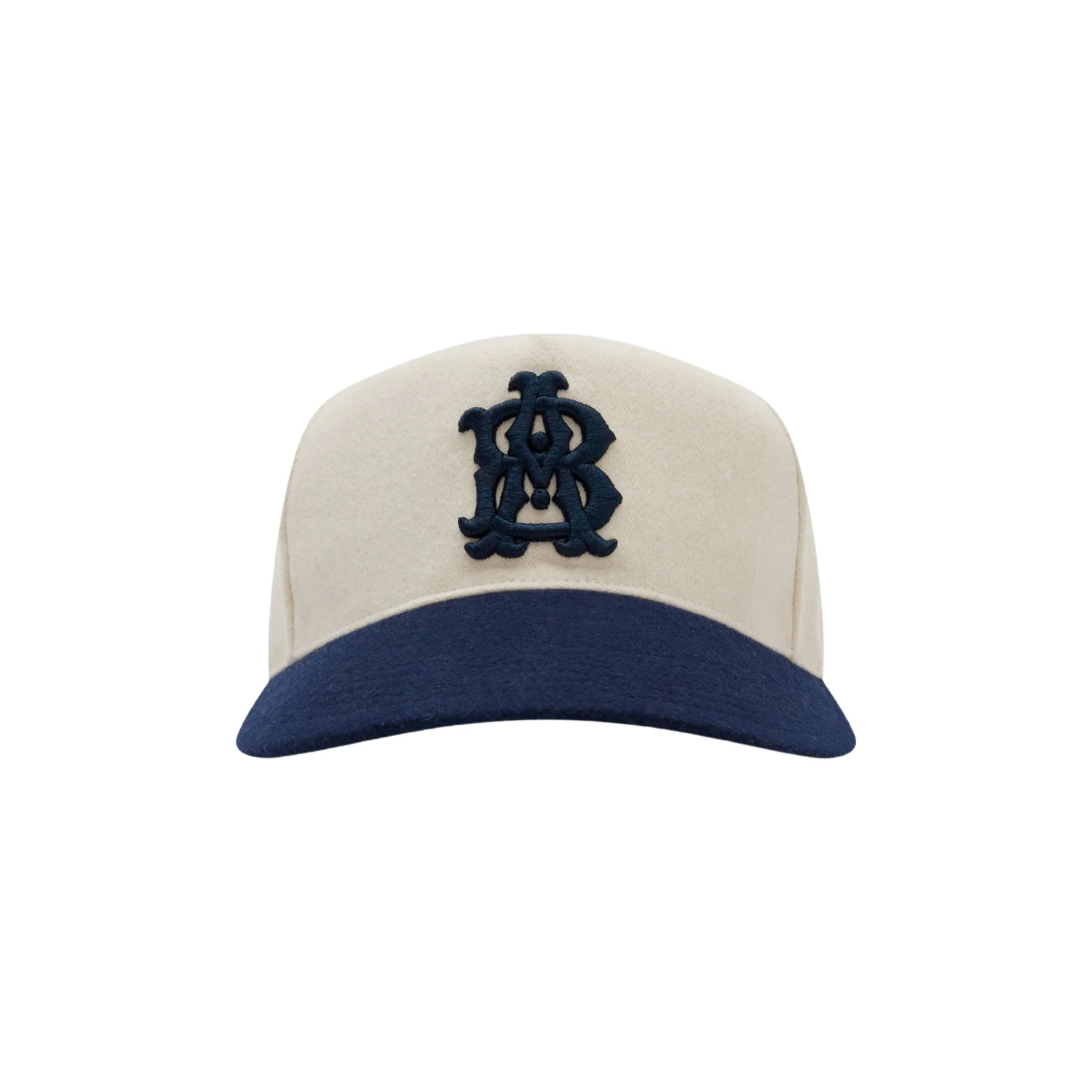 Monogram Contrast Cap - Ecru/Navy