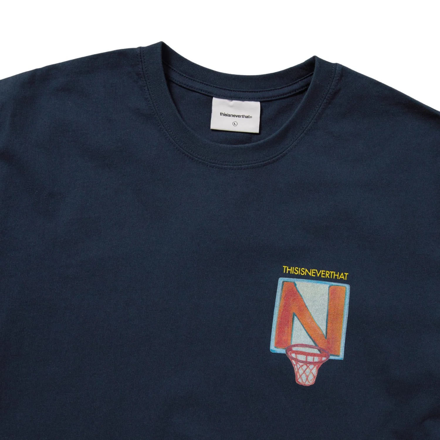 N Basketball Hoop Tee - Navy - Image 3