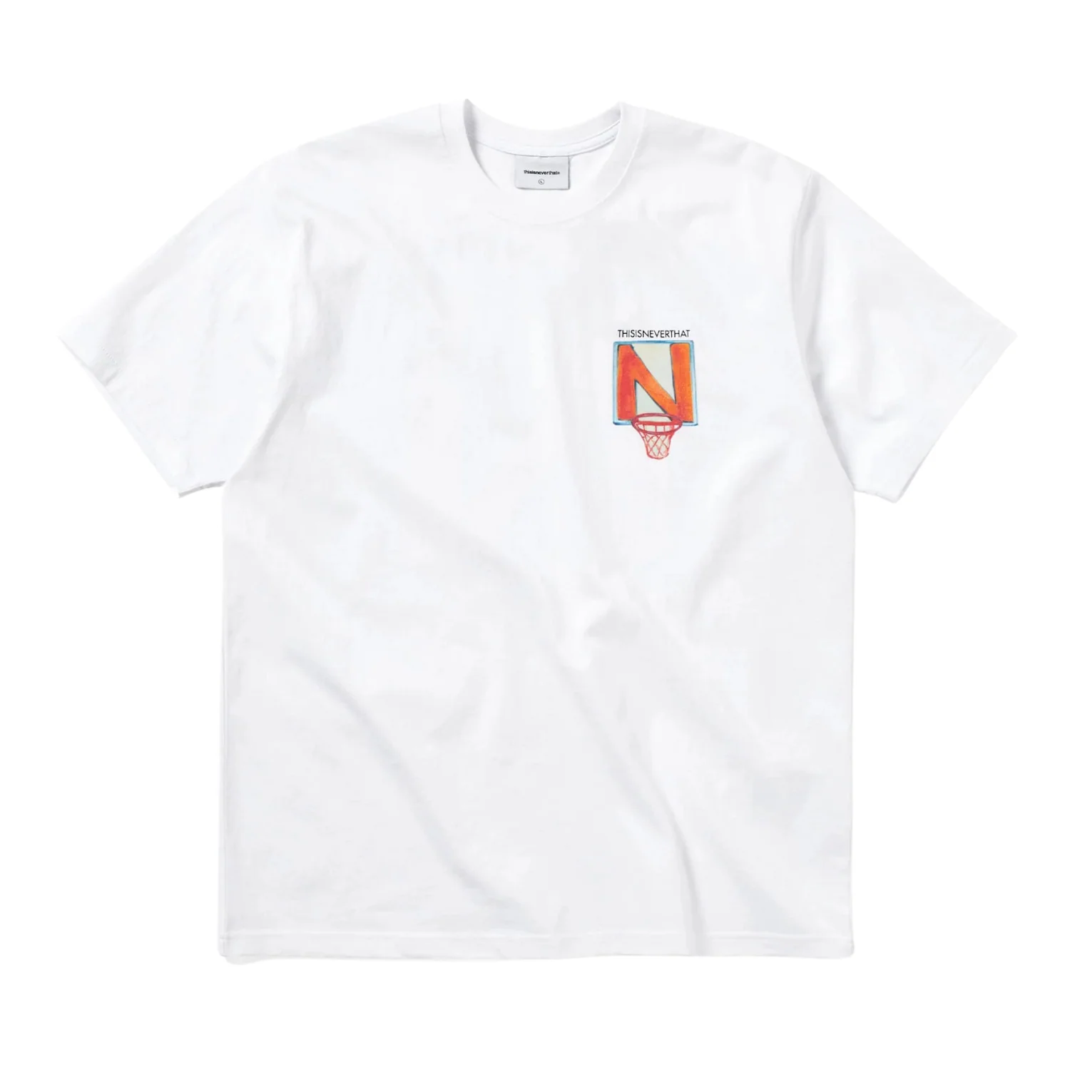 N Basketball Hoop Tee - White - Image 2