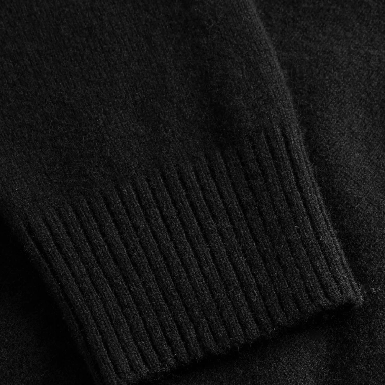 Norse Standard Merino Lambswool Polo - Black - Image 4