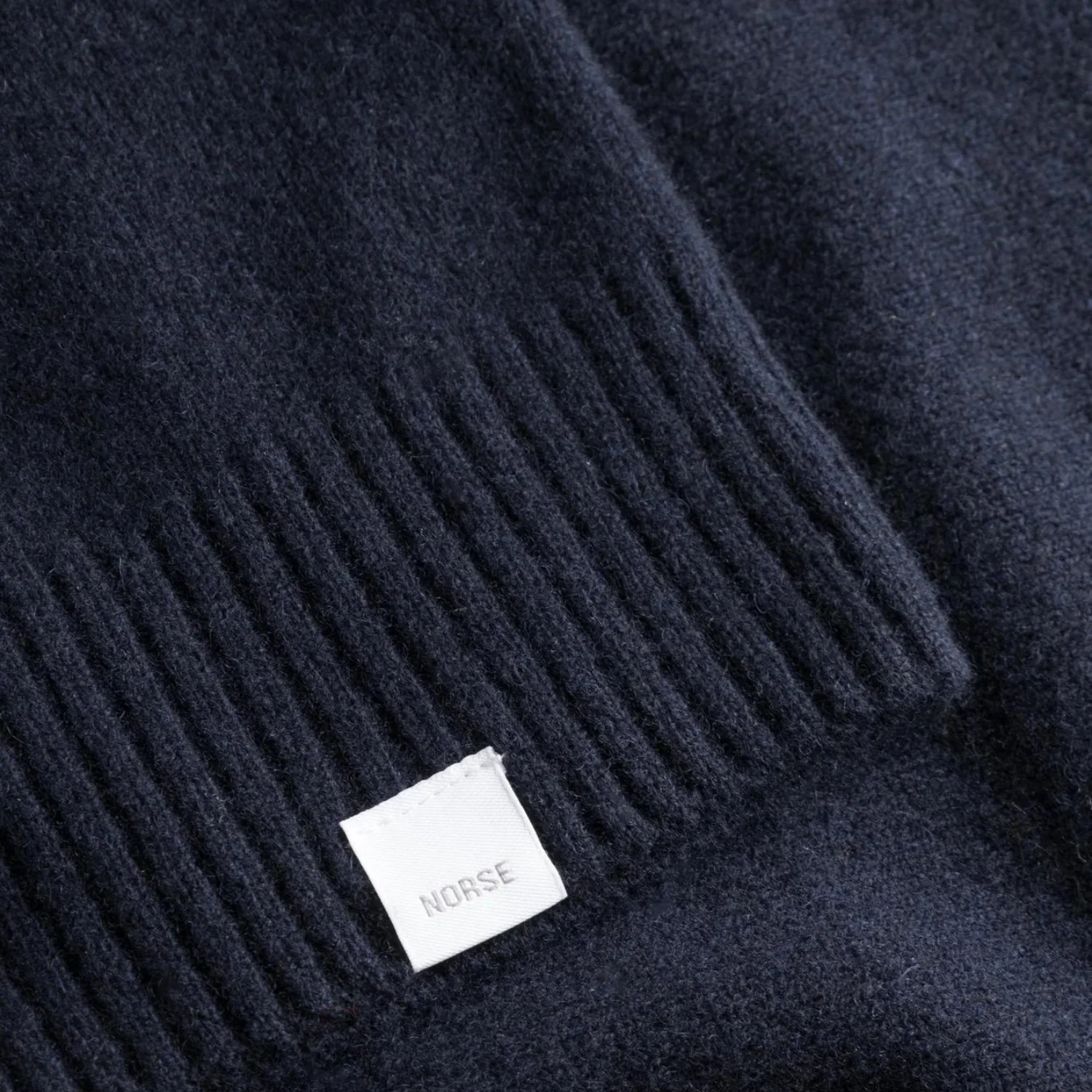 Norse Standard Merino Lambswool Polo - Dark Navy - Image 5