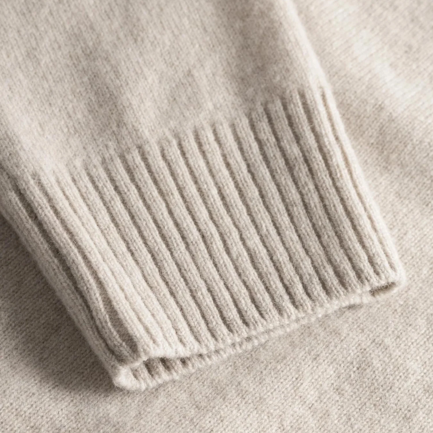 Norse Standard Merino Lambswool Polo - Oatmeal - Image 4