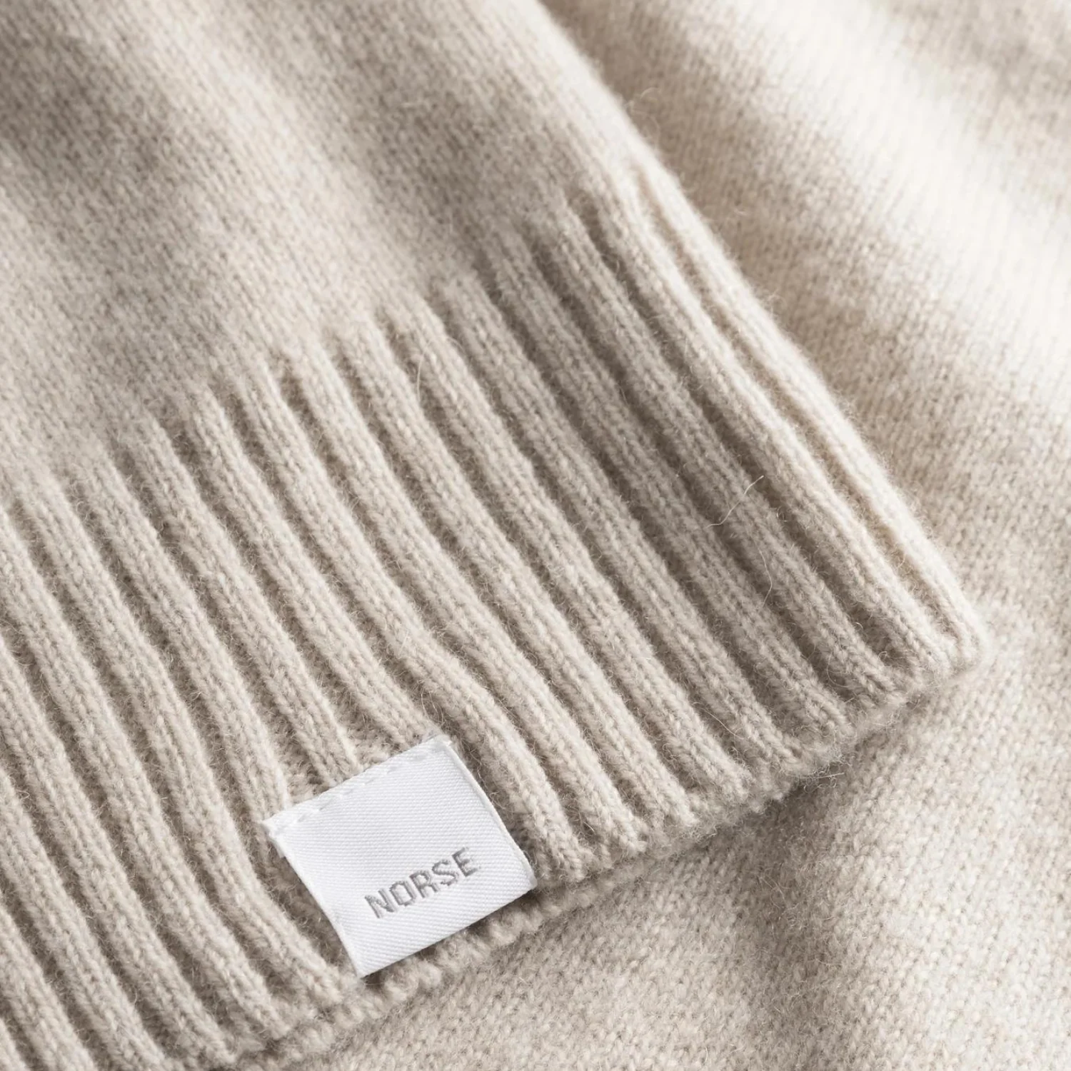 Norse Standard Merino Lambswool Polo - Oatmeal - Image 5