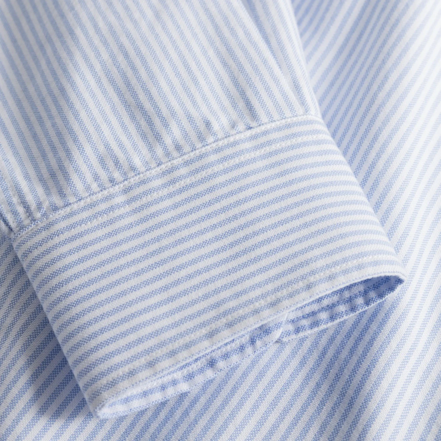 Norse Standard Oxford BD Shirt - Pale Blue Stripe - Image 4