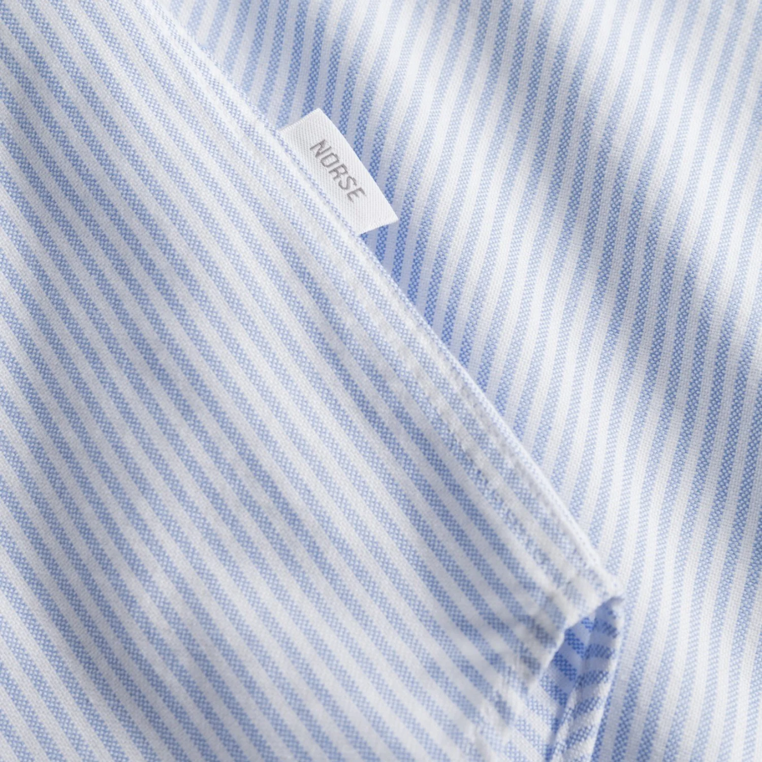 Norse Standard Oxford BD Shirt - Pale Blue Stripe - Image 5