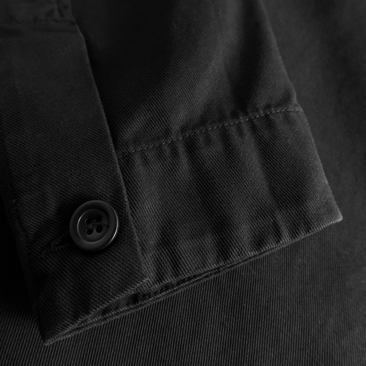 Norse Standard Twill Overshirt - Black - Image 4