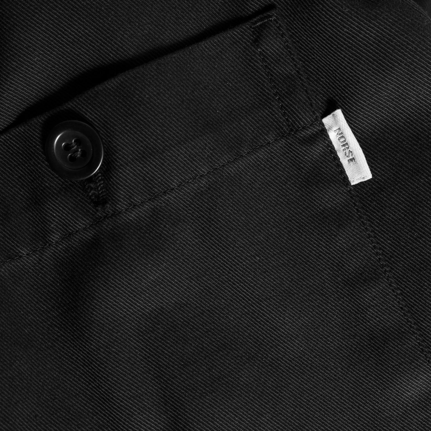 Norse Standard Twill Overshirt - Black - Image 5
