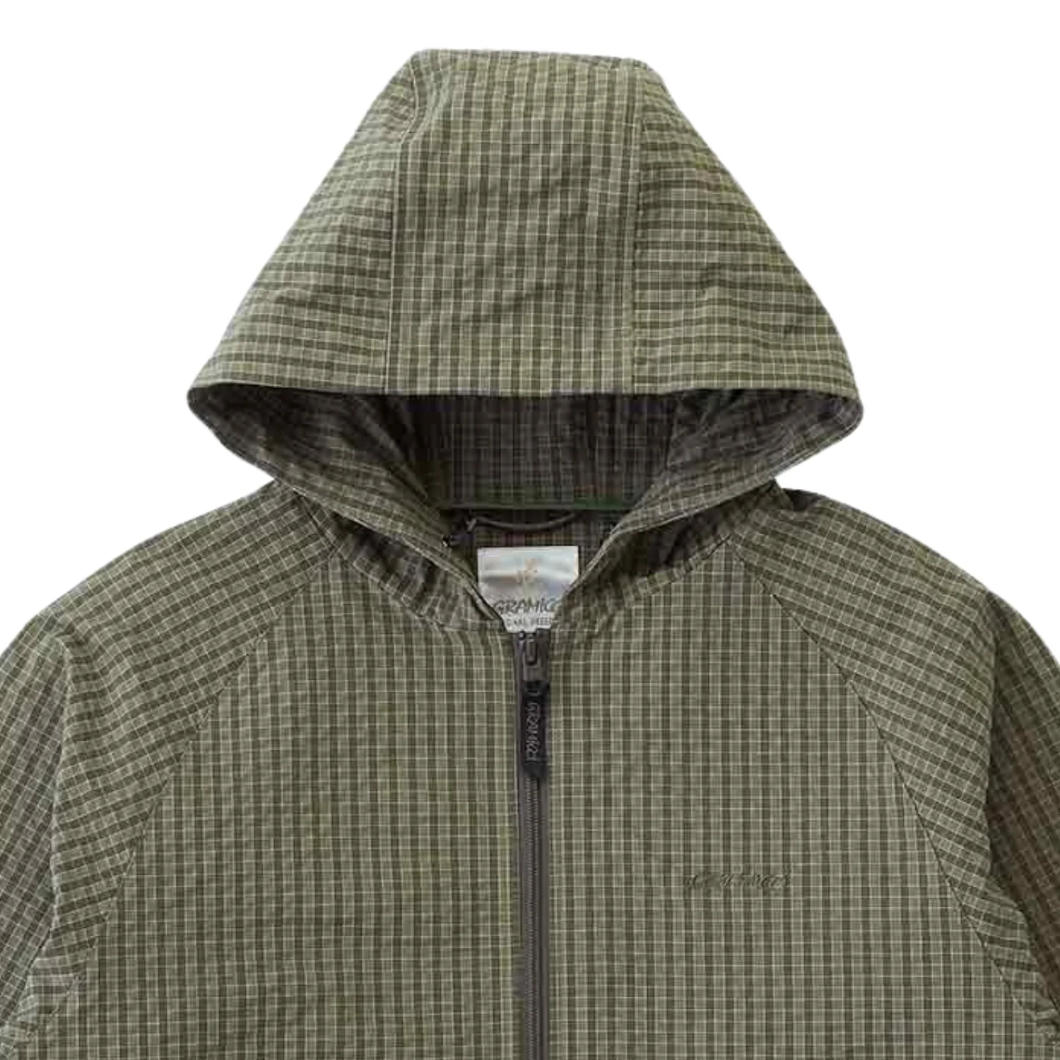 Northside Plaid Hooded Jacket - Olive - Image 2