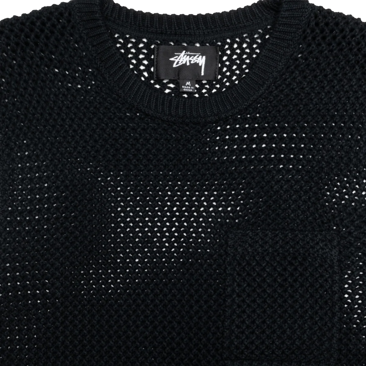 O'Dyed Mesh Crew - Solid Black - Image 3