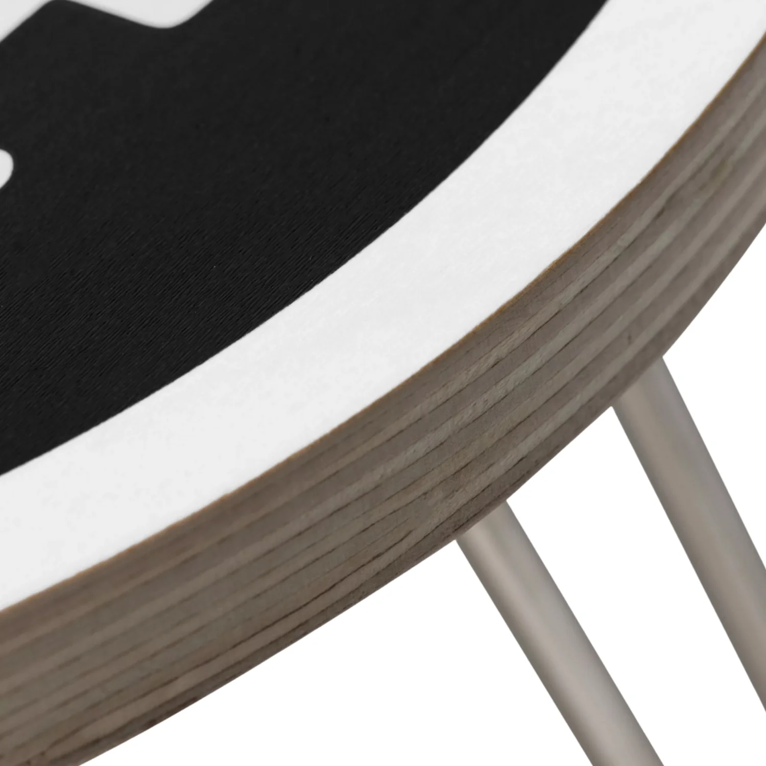 Heart Folding Table - Black/White - Image 3
