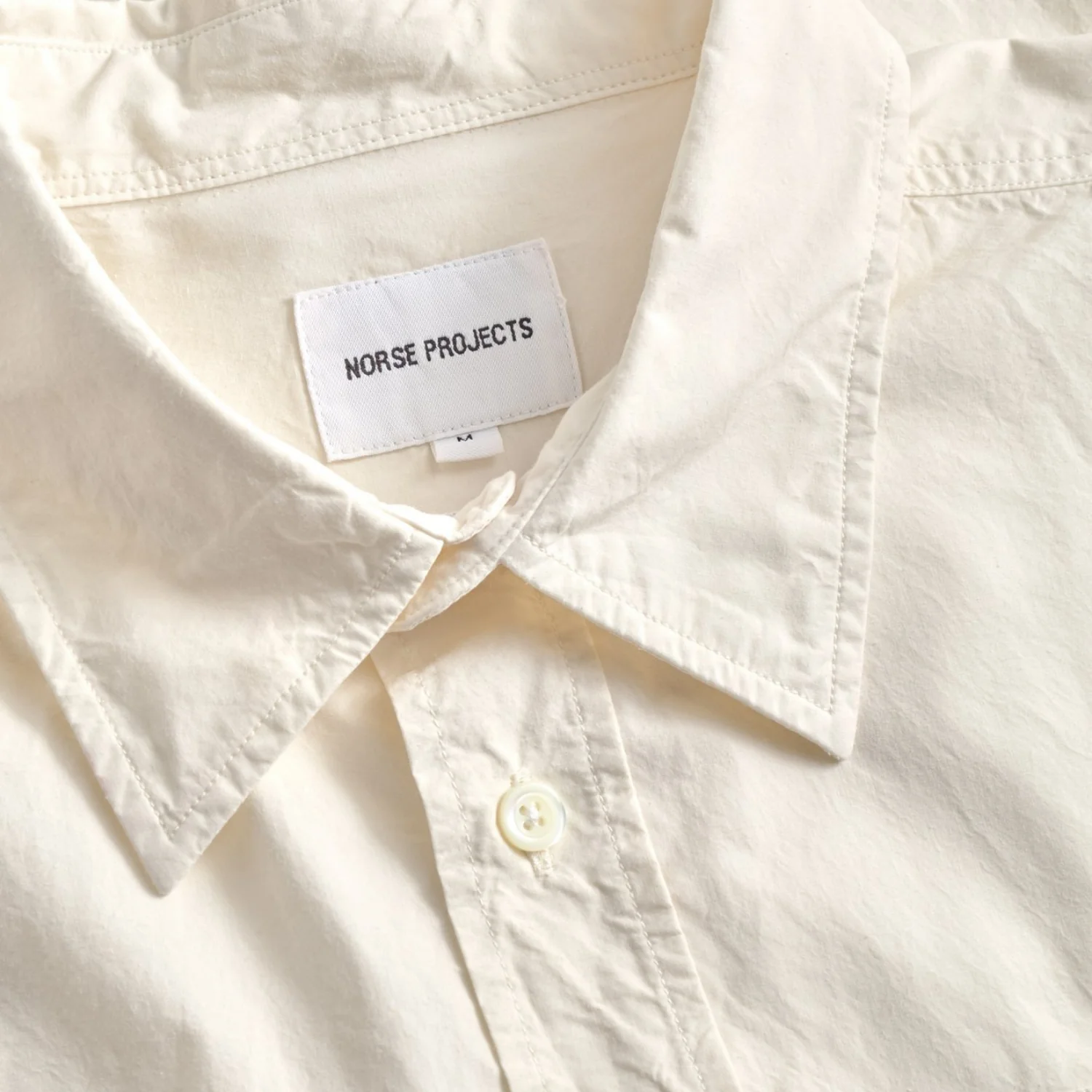 Ole Fatigue Cotton Tencel Shirt - Oatmeal - Image 3