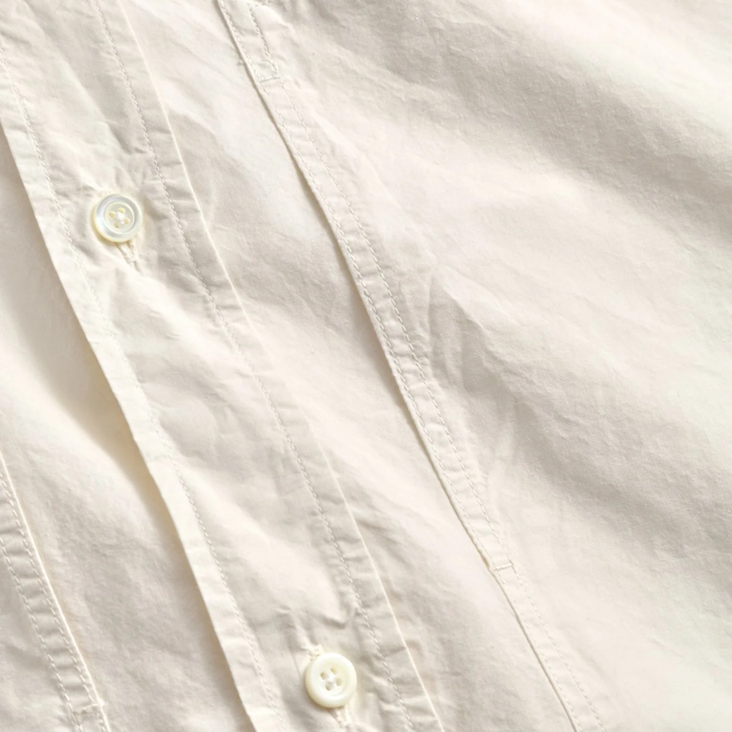 Ole Fatigue Cotton Tencel Shirt - Oatmeal - Image 4