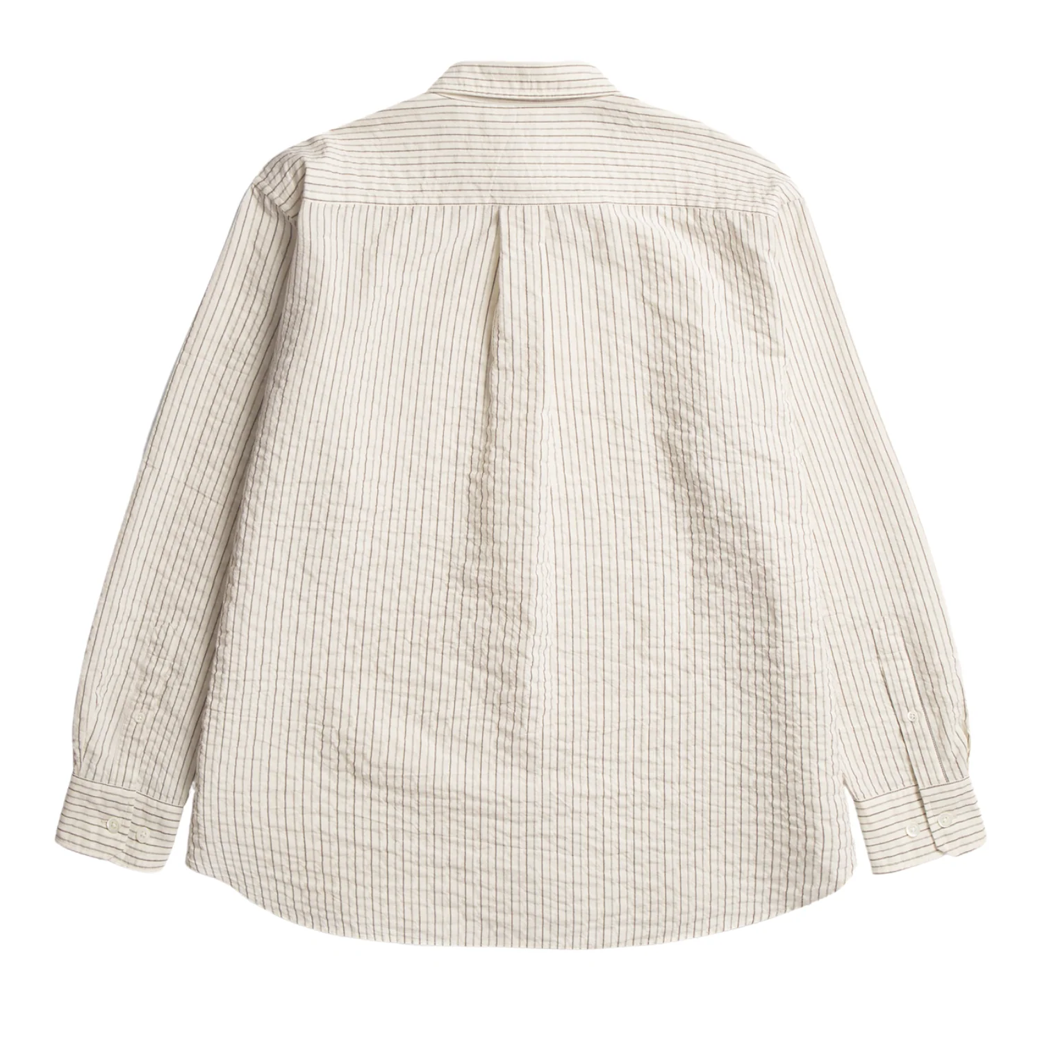Ole Oversized Striped Shirt - Chestnut - Image 2
