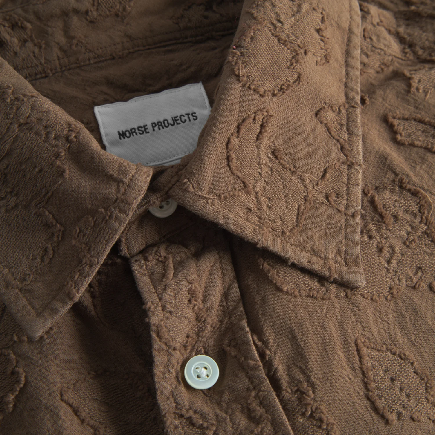 Ole Oversized Fil Coupe SS Shirt - Chestnut - Image 3