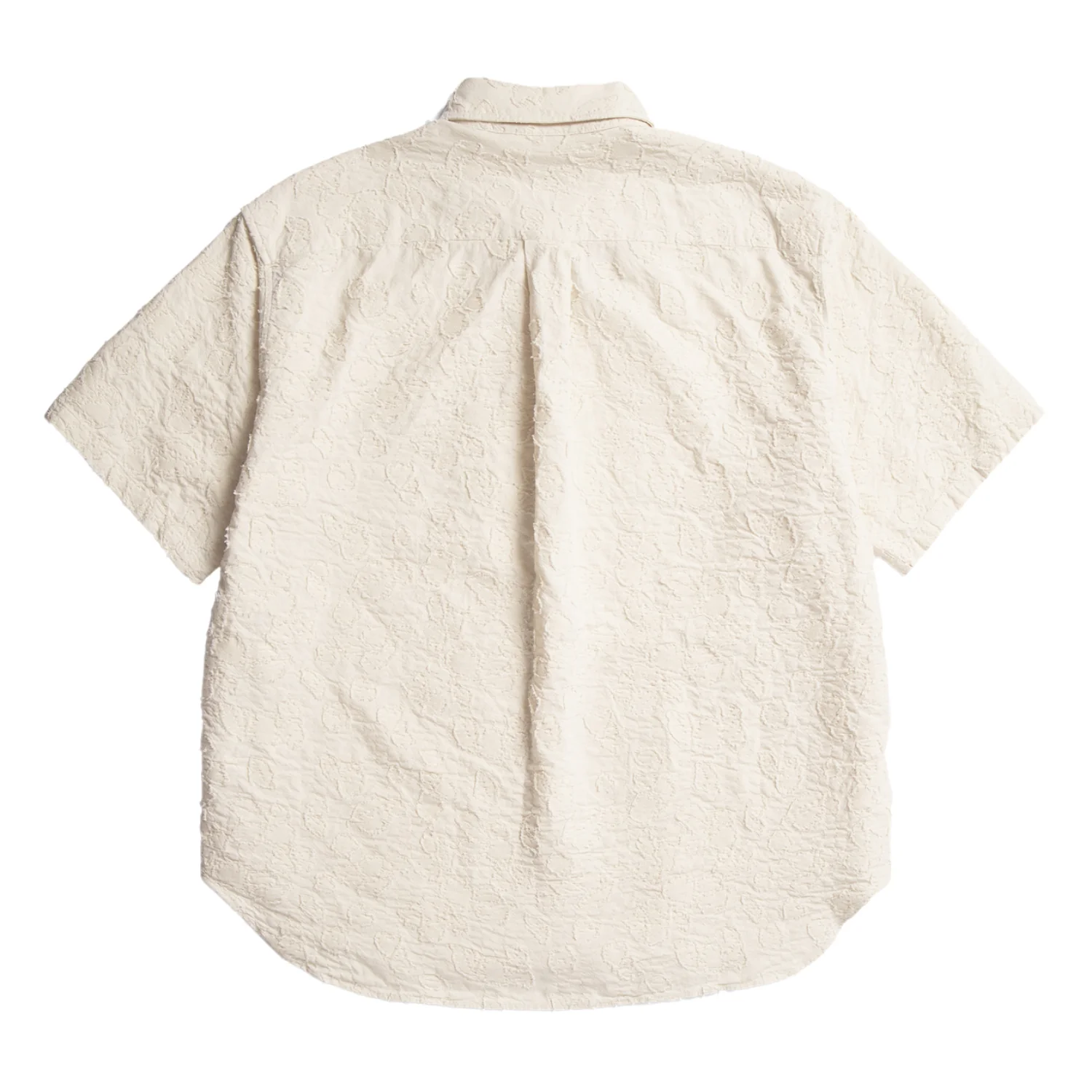 Ole Oversized Fil Coupe SS Shirt - Ecru - Image 2
