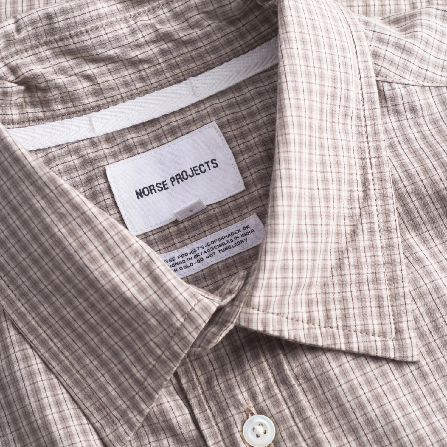 Ole Oversize Poplin Check Shirt - Walnut - Image 3