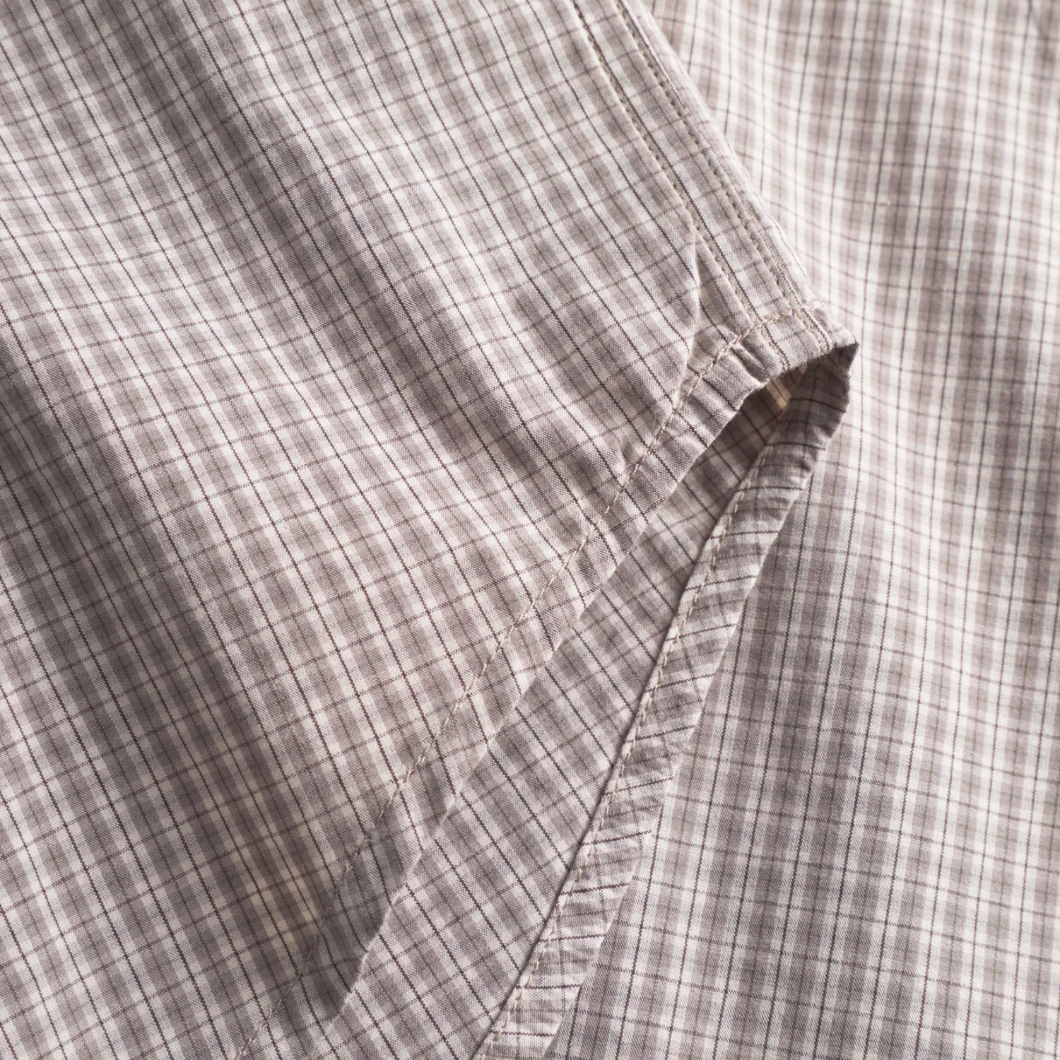 Ole Oversize Poplin Check Shirt - Walnut - Image 5