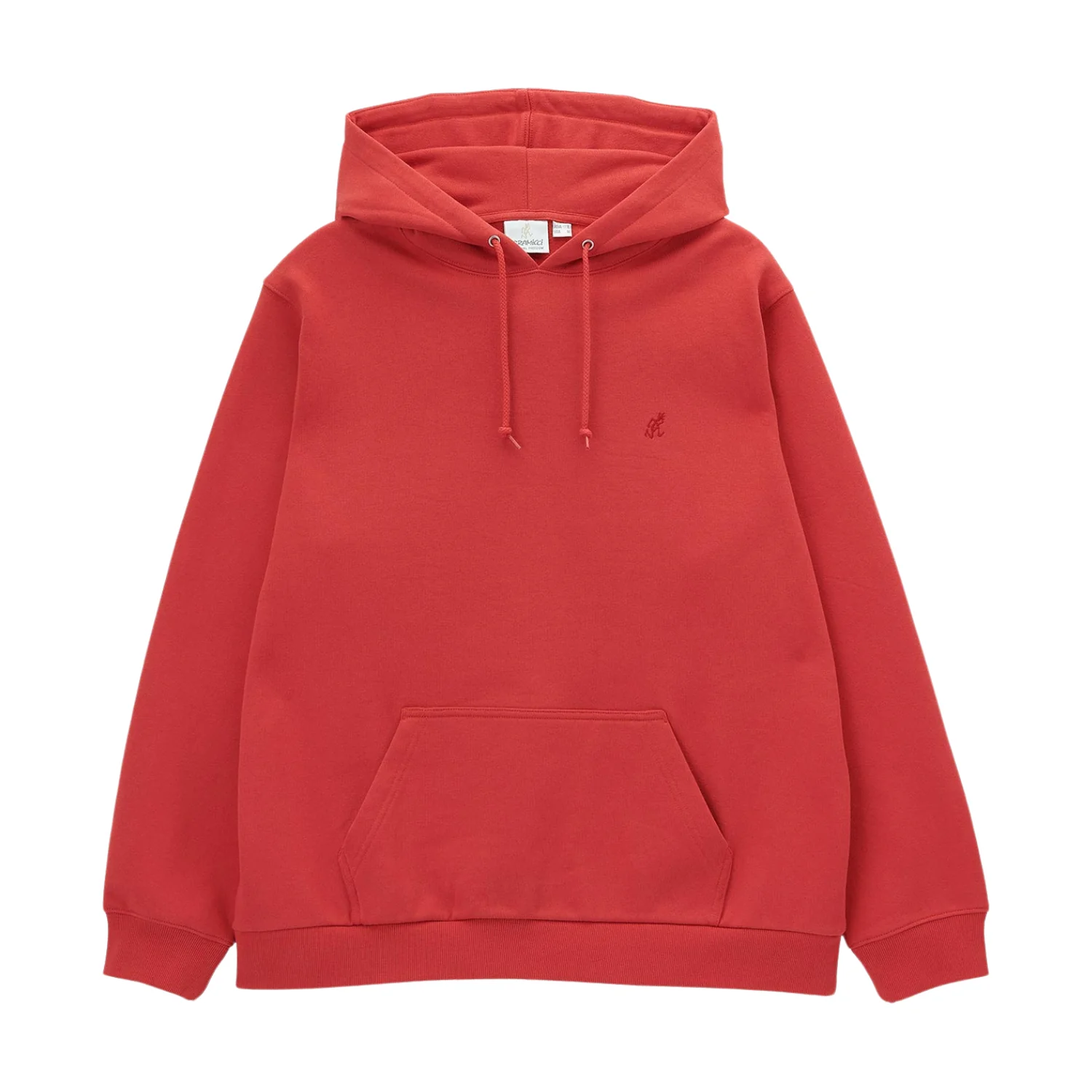 One Point Hooded Sweatshirt - Crimson Red