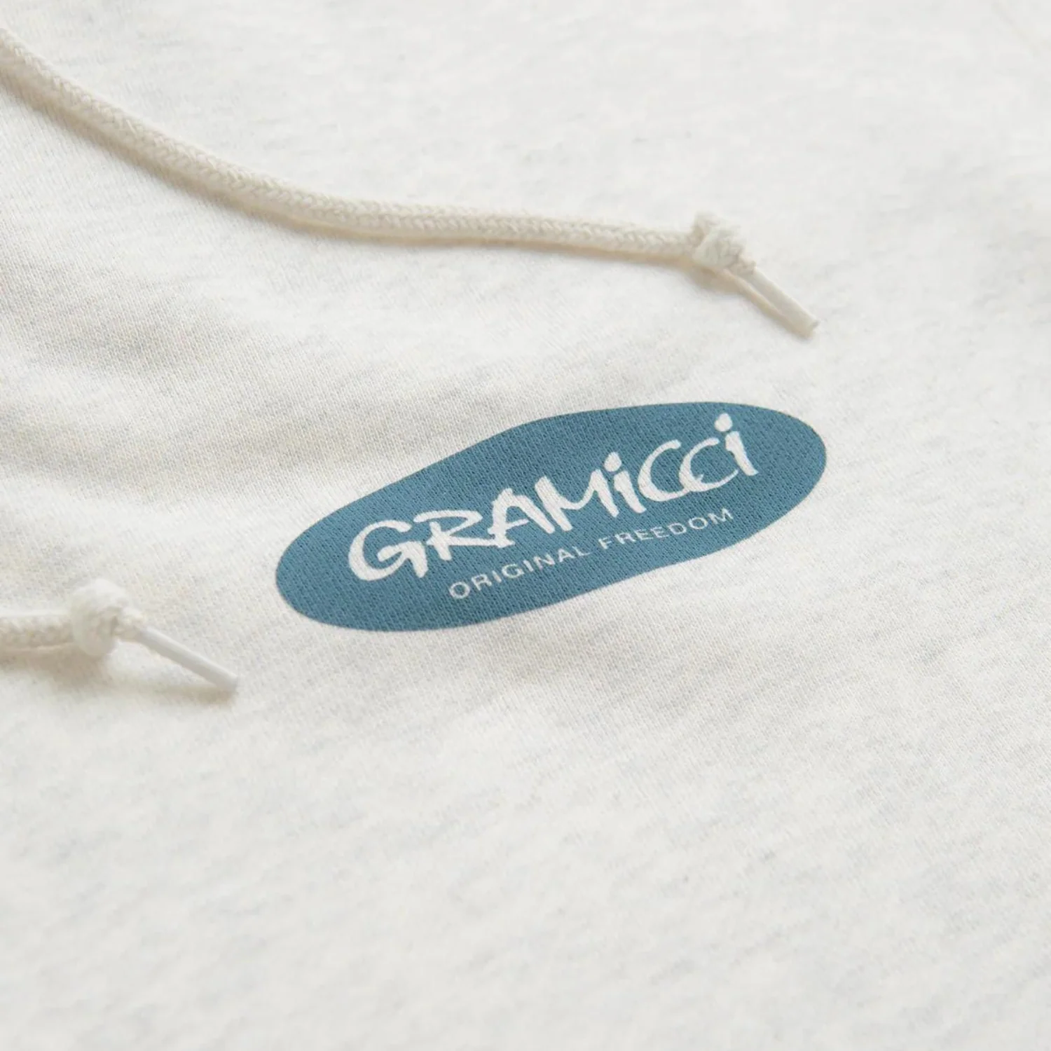 Original Freedom Oval Hooded Sweatshirt Ash Heather - Image 3