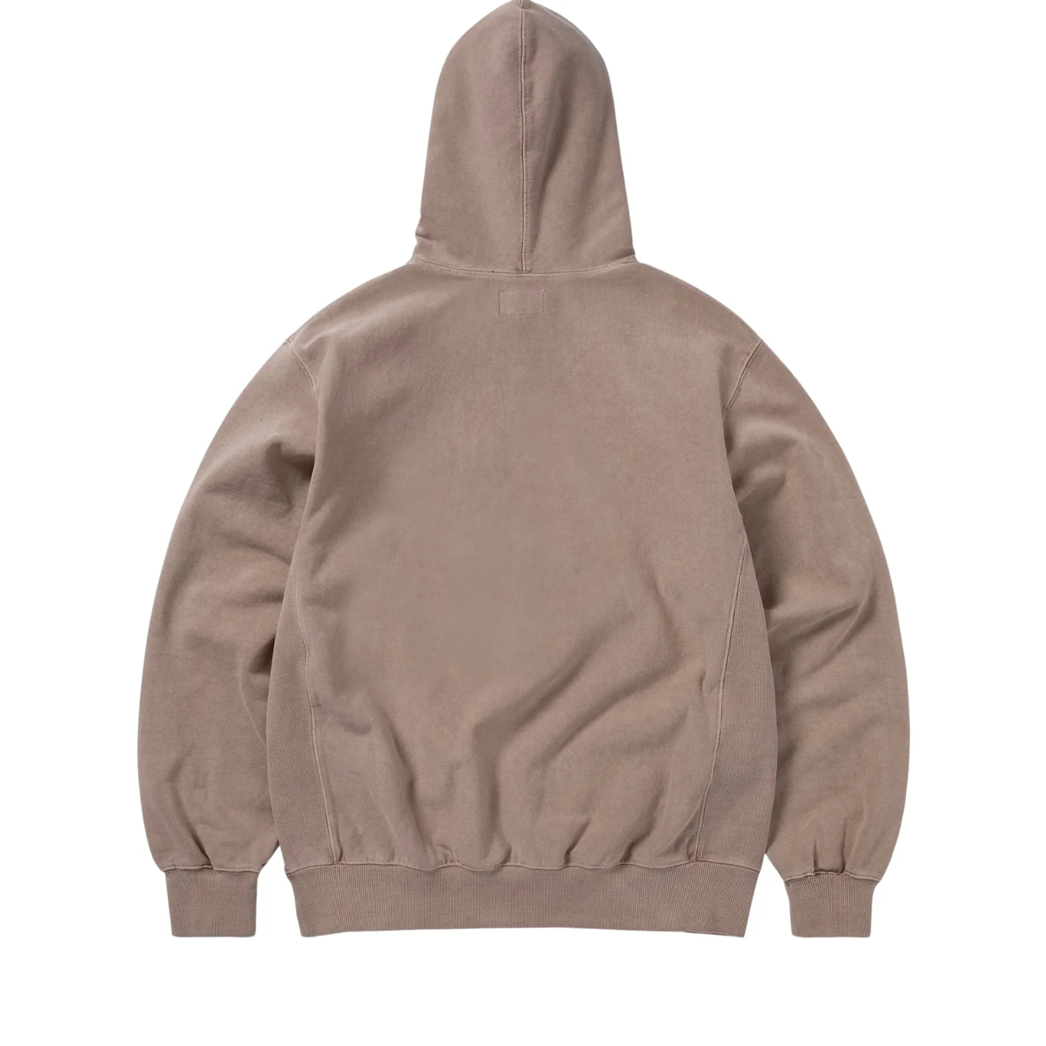 Overdyed Embroidery Hoodie - Dusty Pink - Image 2