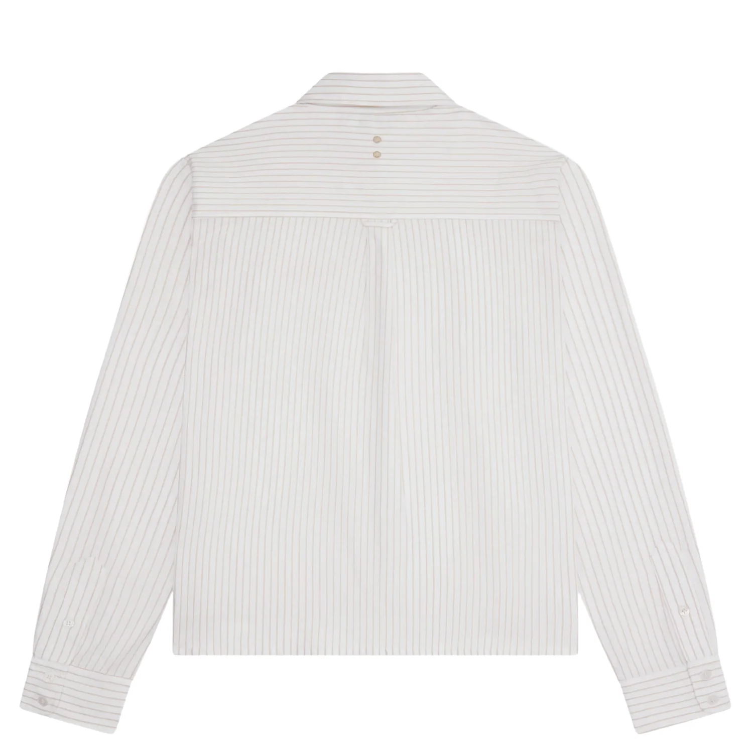 Oxford Script Shirt - Beige/White - Image 2