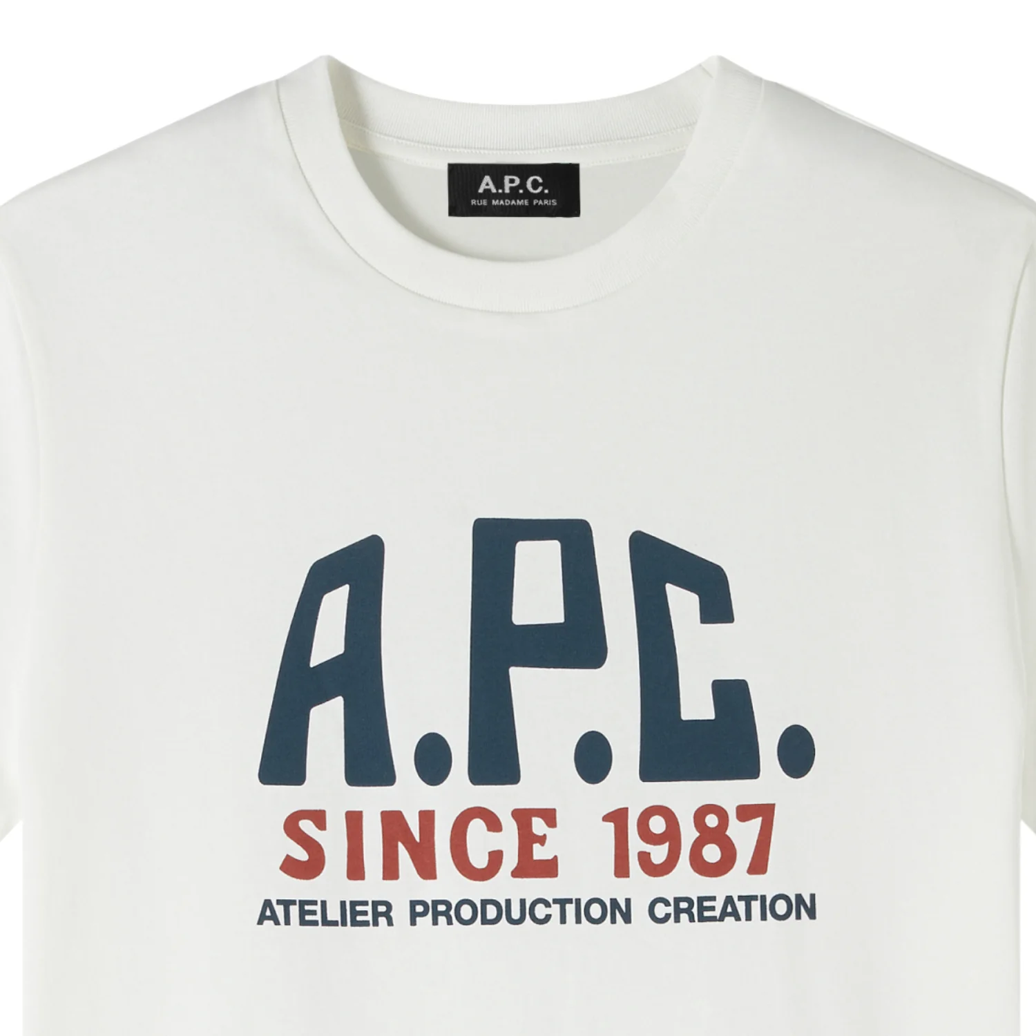 Print Label T-Shirt - White - Image 2