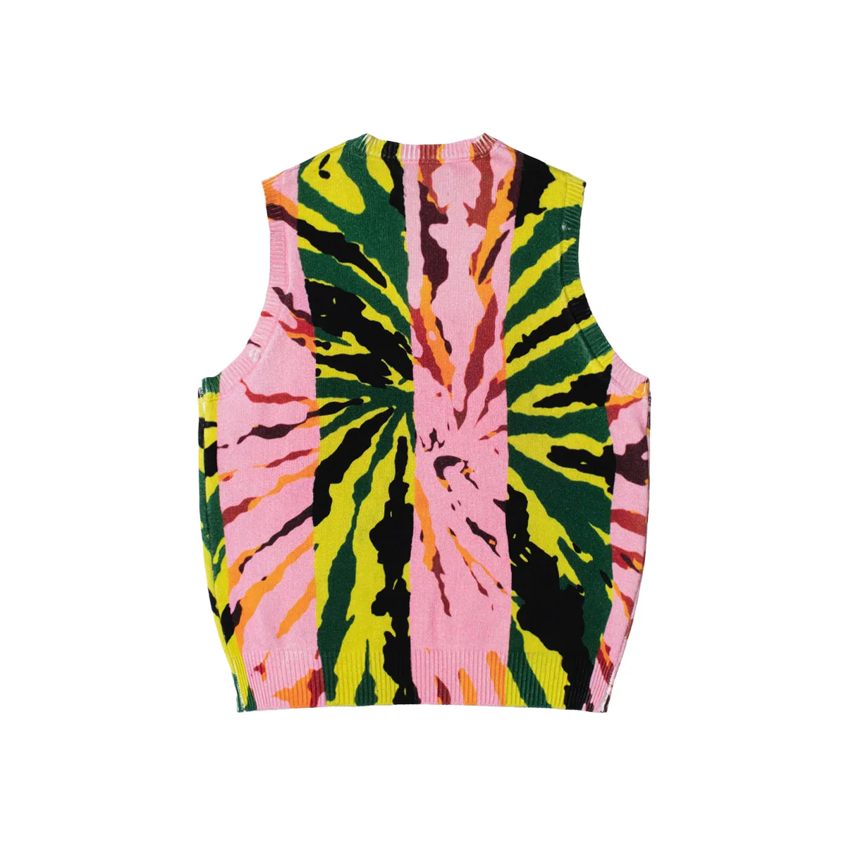 Printed Sweater Vest - Pink - Image 2