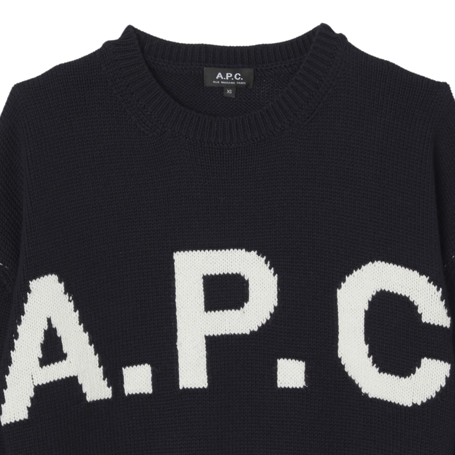 Pull Col Rond Big Logo - Dark Navy - Image 2