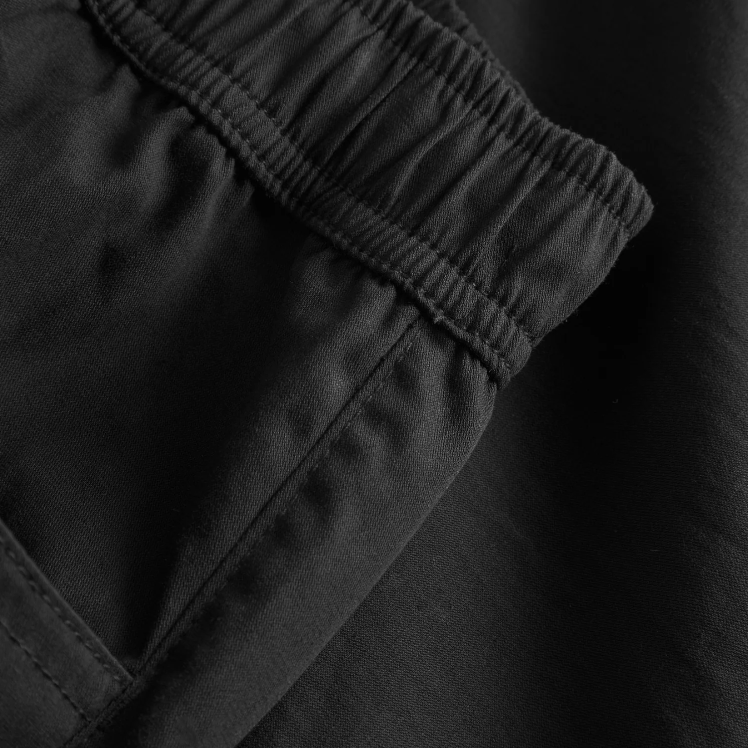 Ragnar Fine Broken Twill Shorts - Black - Image 4
