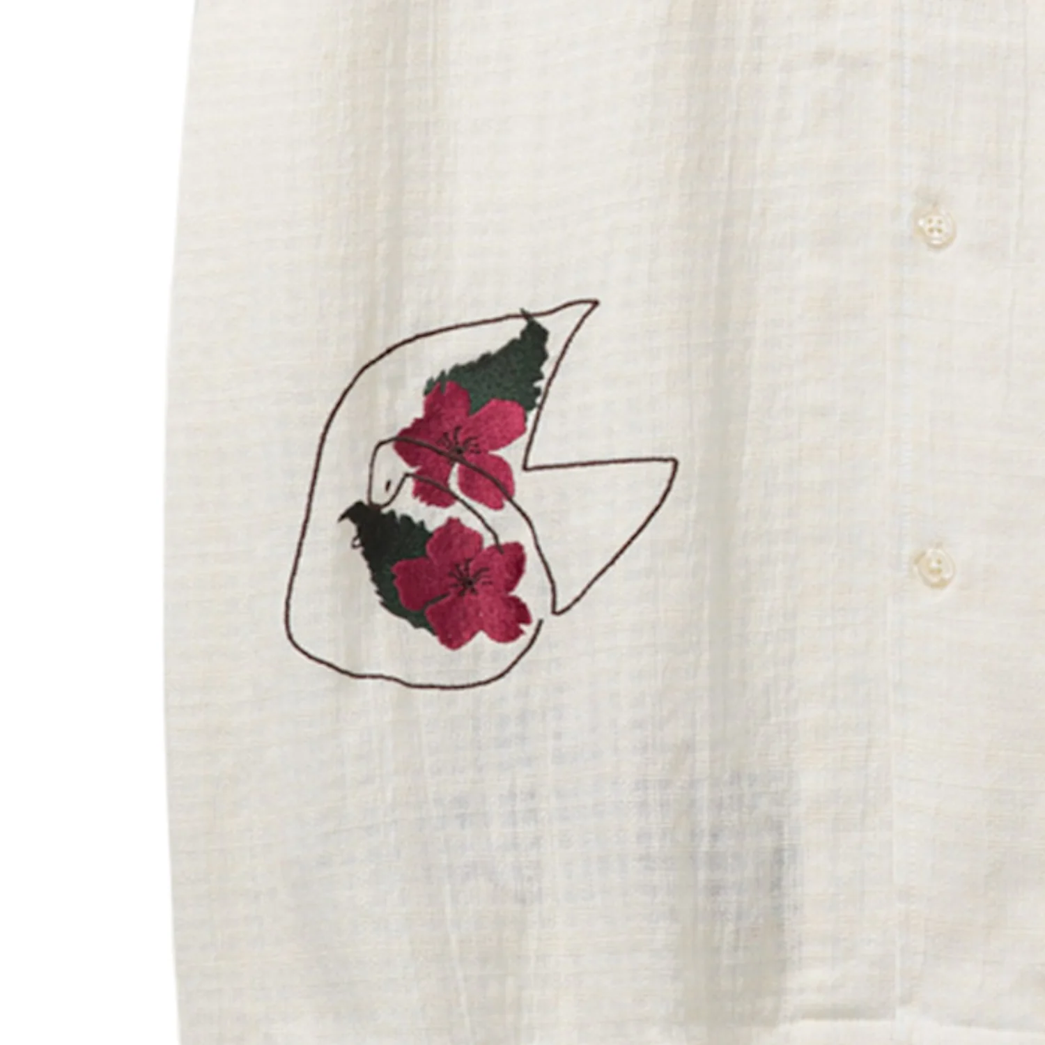 Ramus Camp-Collar Shirt - Off White - Image 2