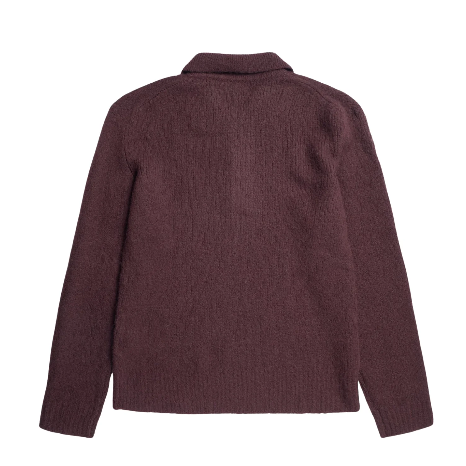 Rasmus Relaxed Brushed Polo - Mahogany - Image 2
