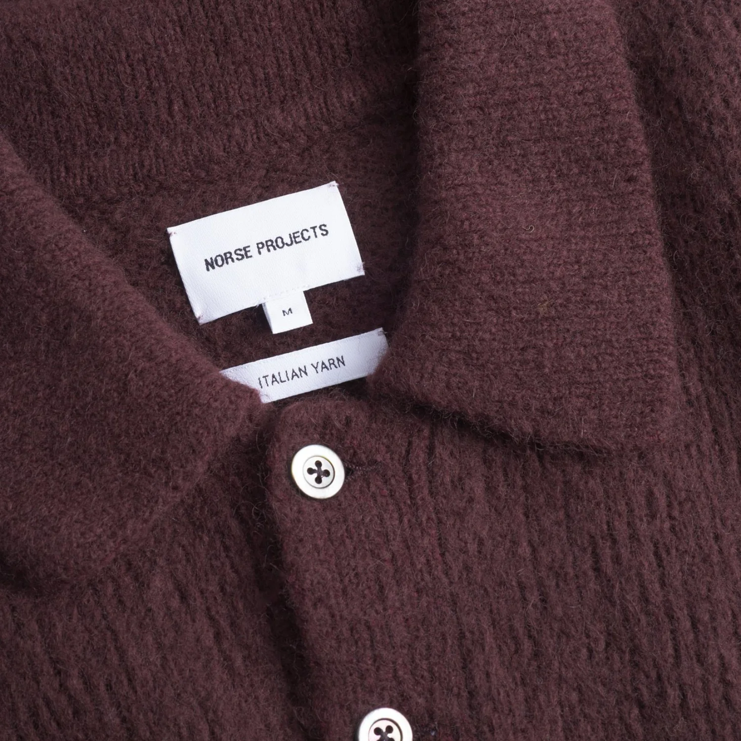 Rasmus Relaxed Brushed Polo - Mahogany - Image 3