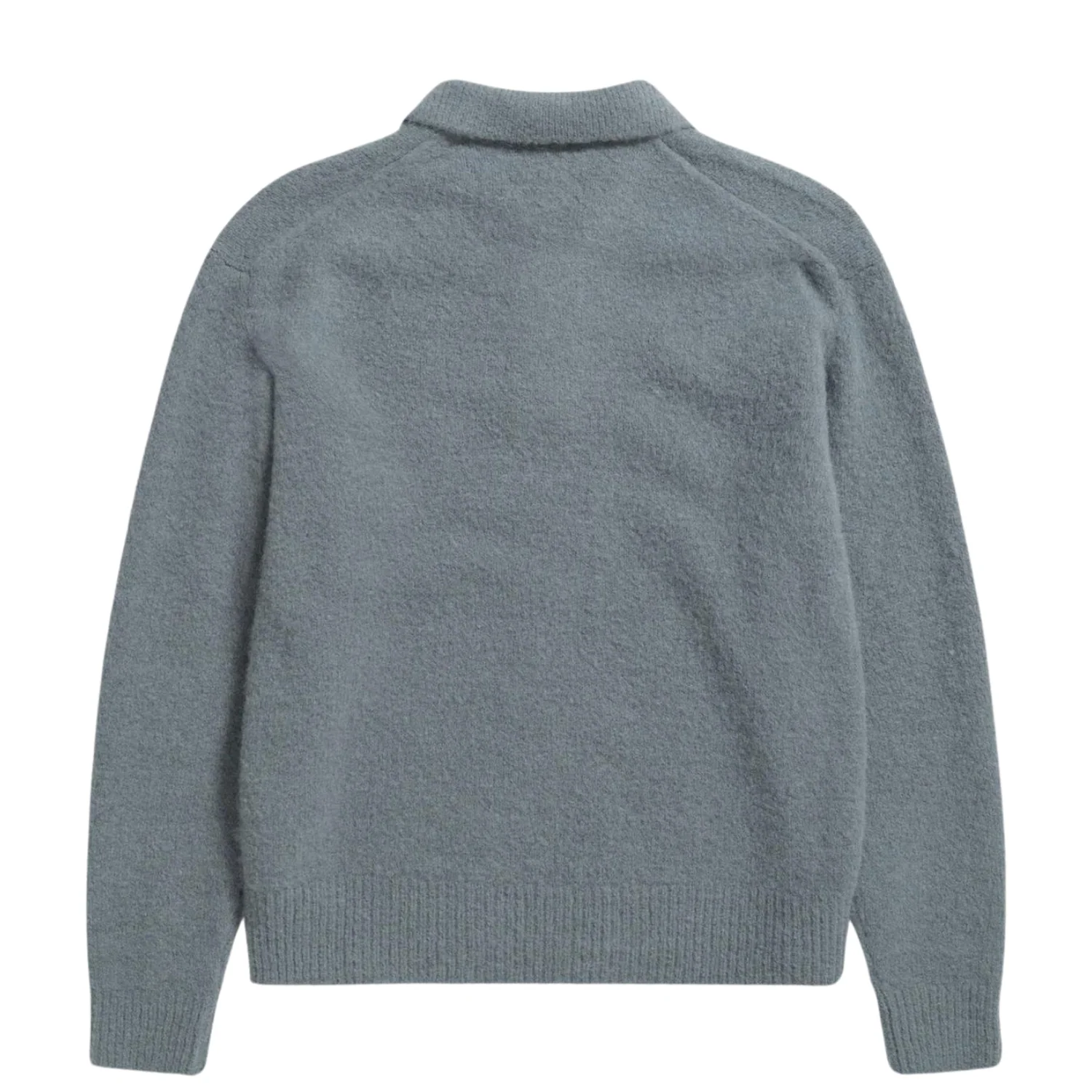 Rasmus Relaxed Brushed Polo - Mouse Grey - Image 2